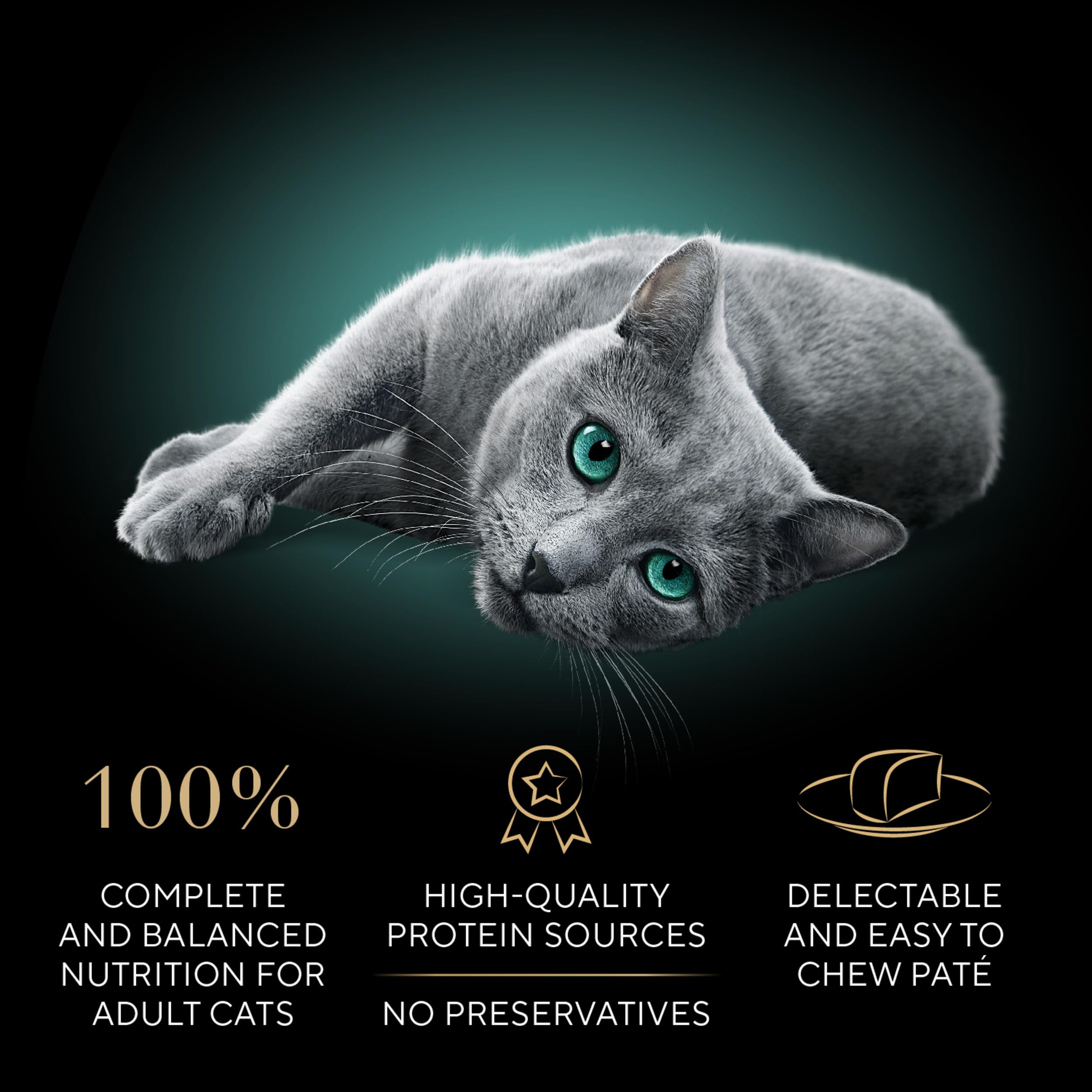 Sheba Perfect Portions Wet Cat Food Pate Savory Chicken Entree, Roasted Turkey Entree, and Tender Beef Entree Variety Pack, 2.6 oz. Twin Pack Trays (24 Count, 48 Servings)