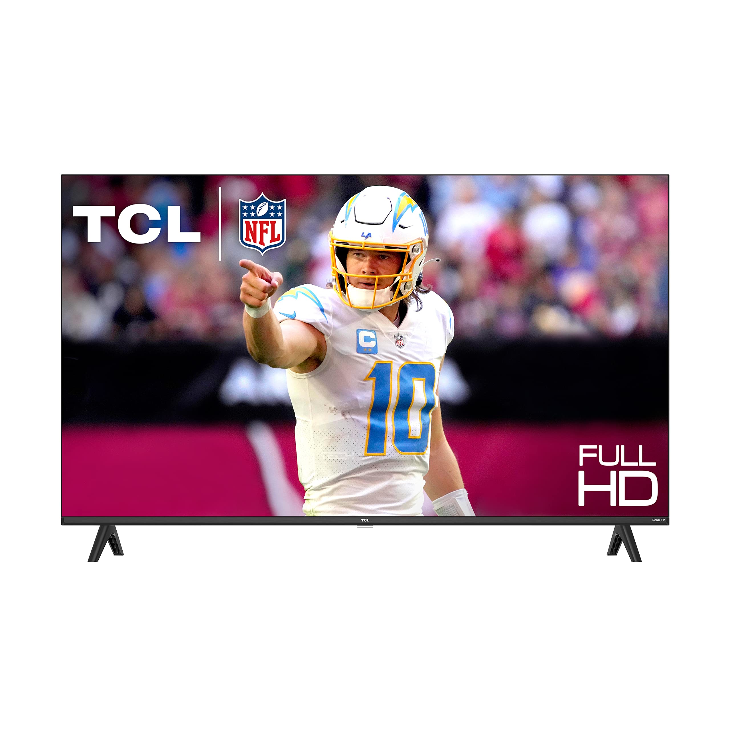 تلفزيون TCL الذكي S3 LED بدقة 1080p وحجم 40 بوصة مع Roku TV (طراز 40S350R، 2023)، متوافق مع Alexa وGoogle Assistant وApple HomeKit، تلفزيون FHD للبث، أسود