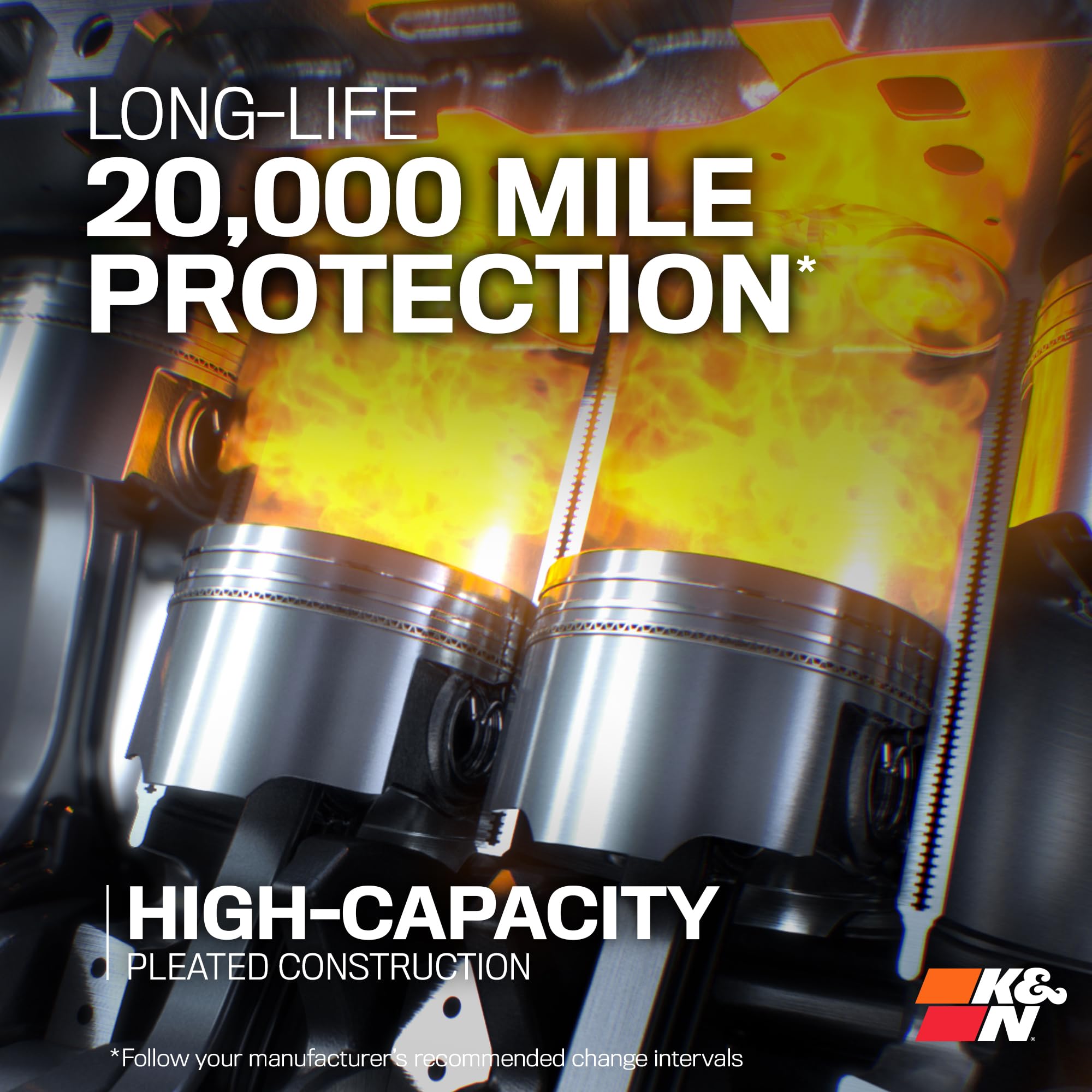 K&N Oil Filter: 20,000 Mile Engine Protection, High Capacity/High Efficiency: Compatible with Select CHRYSLER/DODGE/JEEP/RAM (See Product Description for Select Products), HP-7026