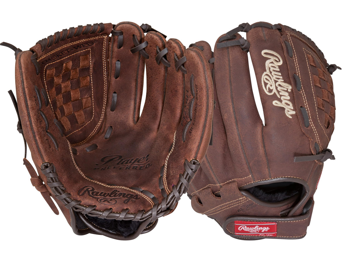 Rawlings | PLAYER PREFERRED Glove | Baseball/Softball | Right Hand Throw | 12.5" - Basket Web