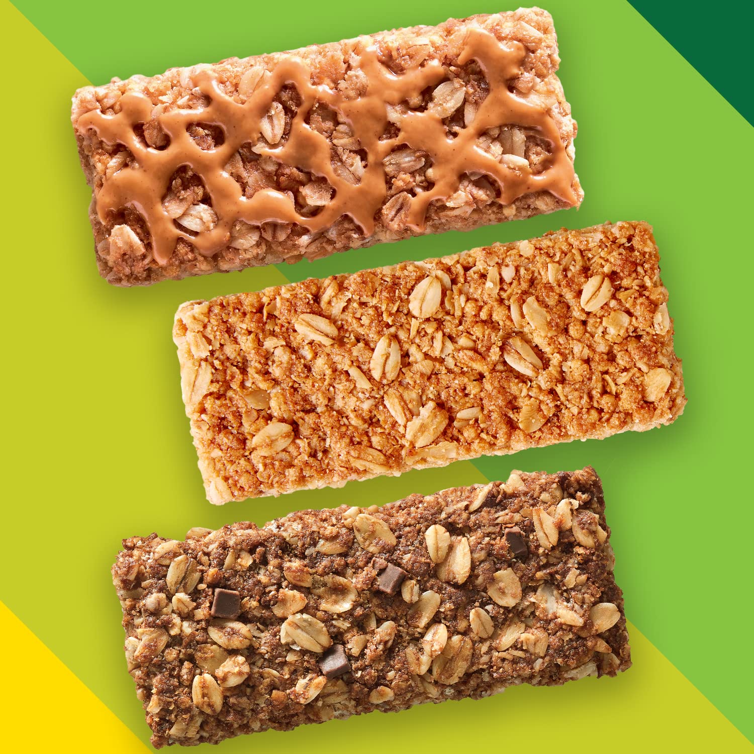 Nature Valley Crunchy Granola Bars Bulk Variety Pack, Oats 'n Honey, Peanut Butter & Oats 'n Dark Chocolate, 30 Two-Bar Wrapped Pouches (60 Bars Total), Whole Grain, No Artificial Flavors, 44.7 OZ