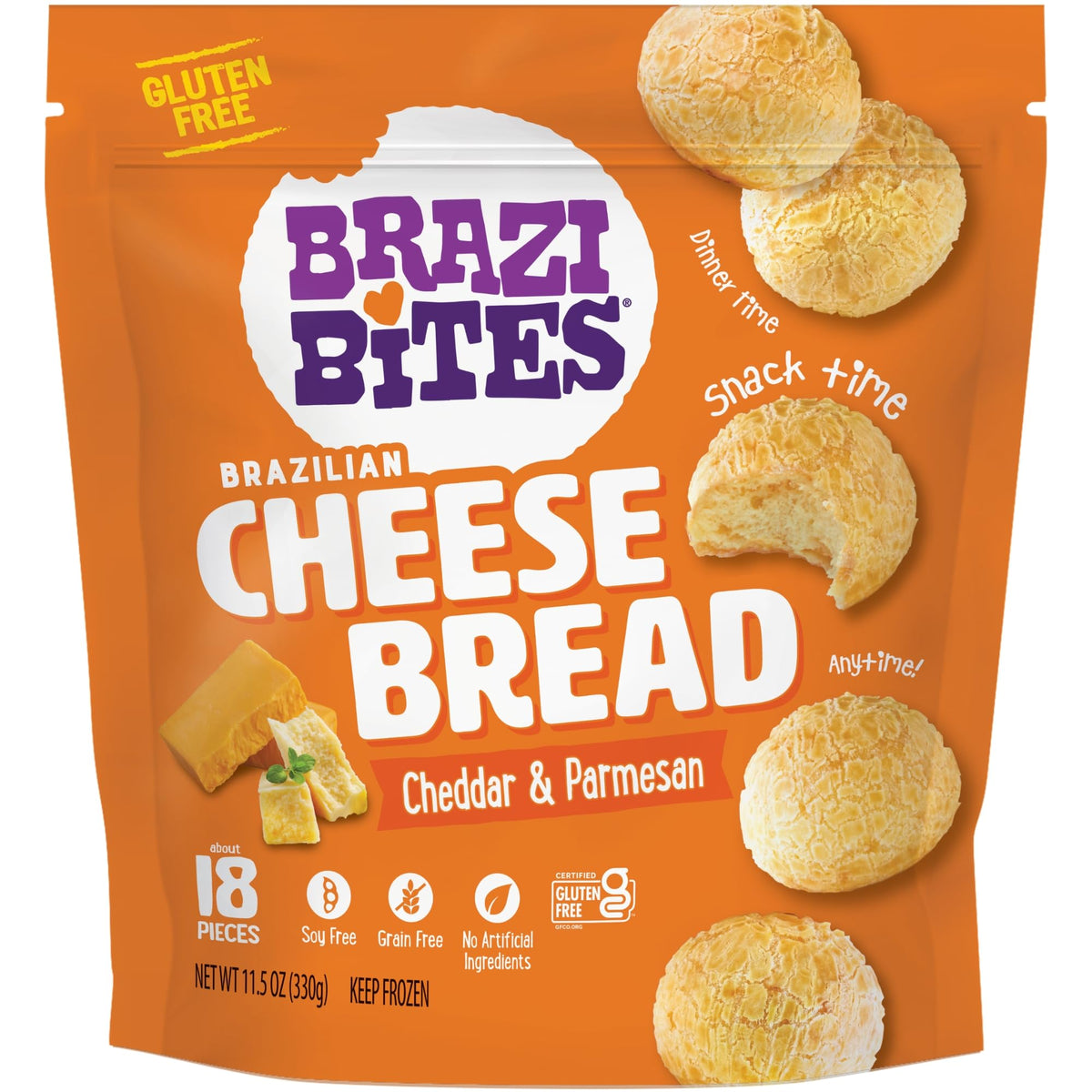 Brazi Bites Brasilianisches Käsebrot, Original, 326 g (Tiefkühl)