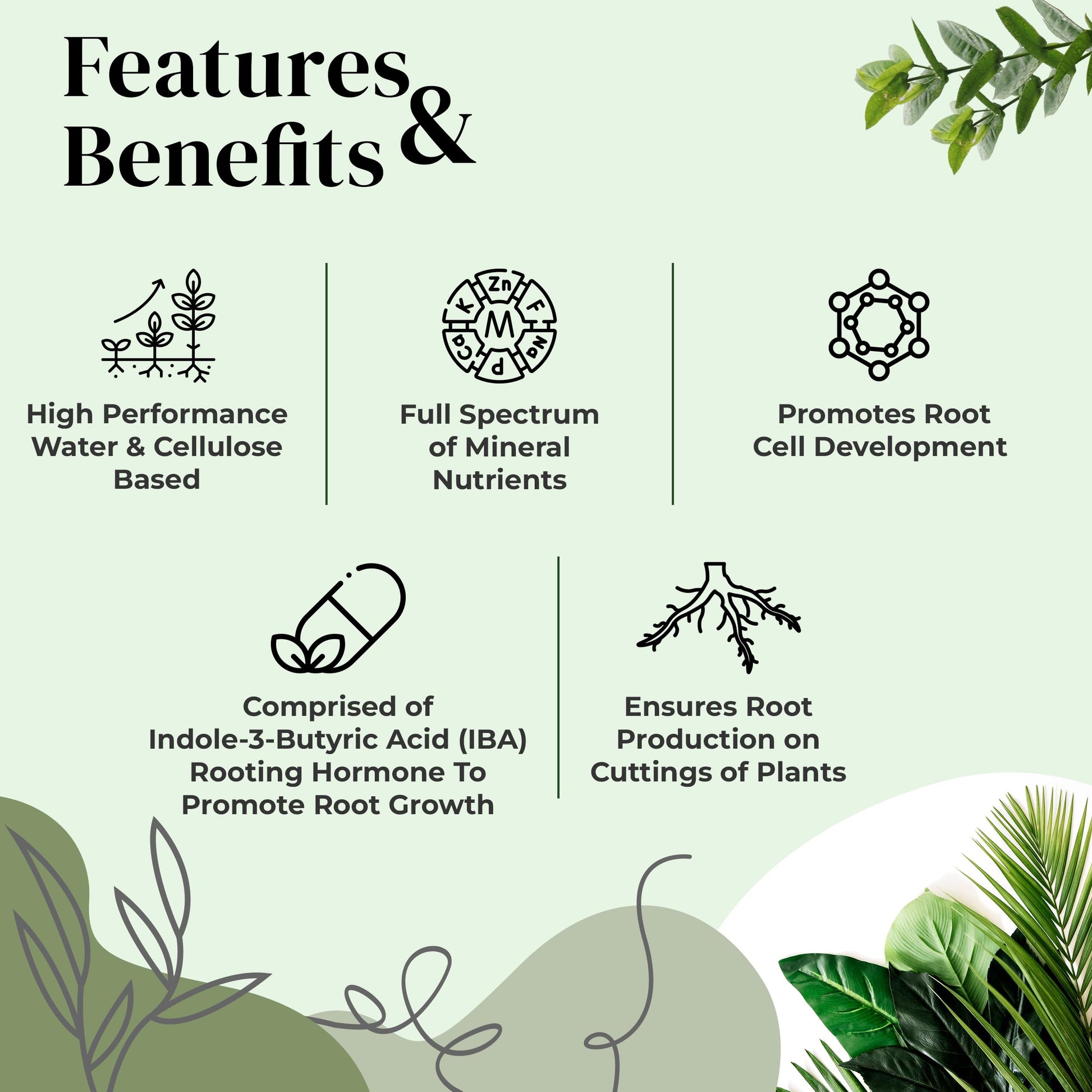 Clonex Rooting Gel - High-Performance Rooting Compound for Plant Cuttings, Contains IBA, Promotes Root Initiation & Development - 100ml