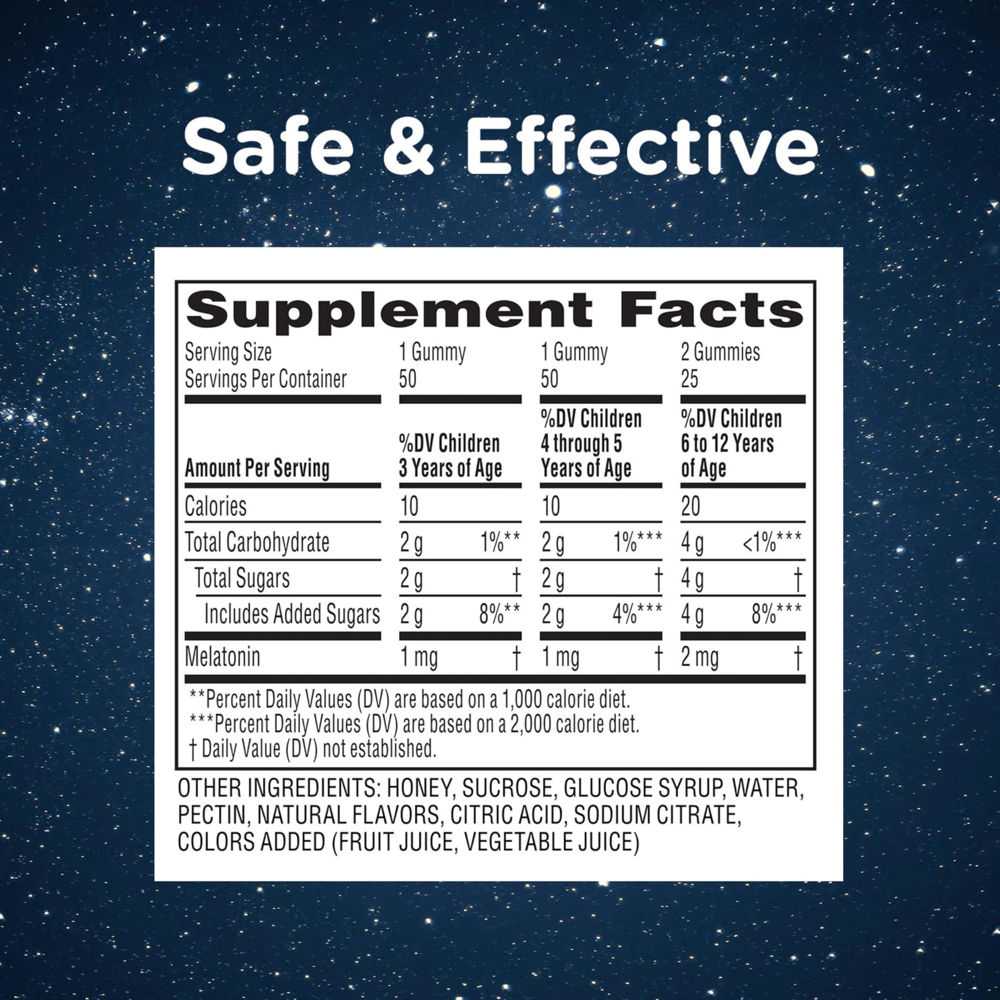 Zarbee's Kids Children’s Sleep Gummies with Melatonin Supplement, Drug-Free Non-Habit Forming, Works with Natural Rest Cycles, Natural Strawberry, Ages 3+, 60 Gummies