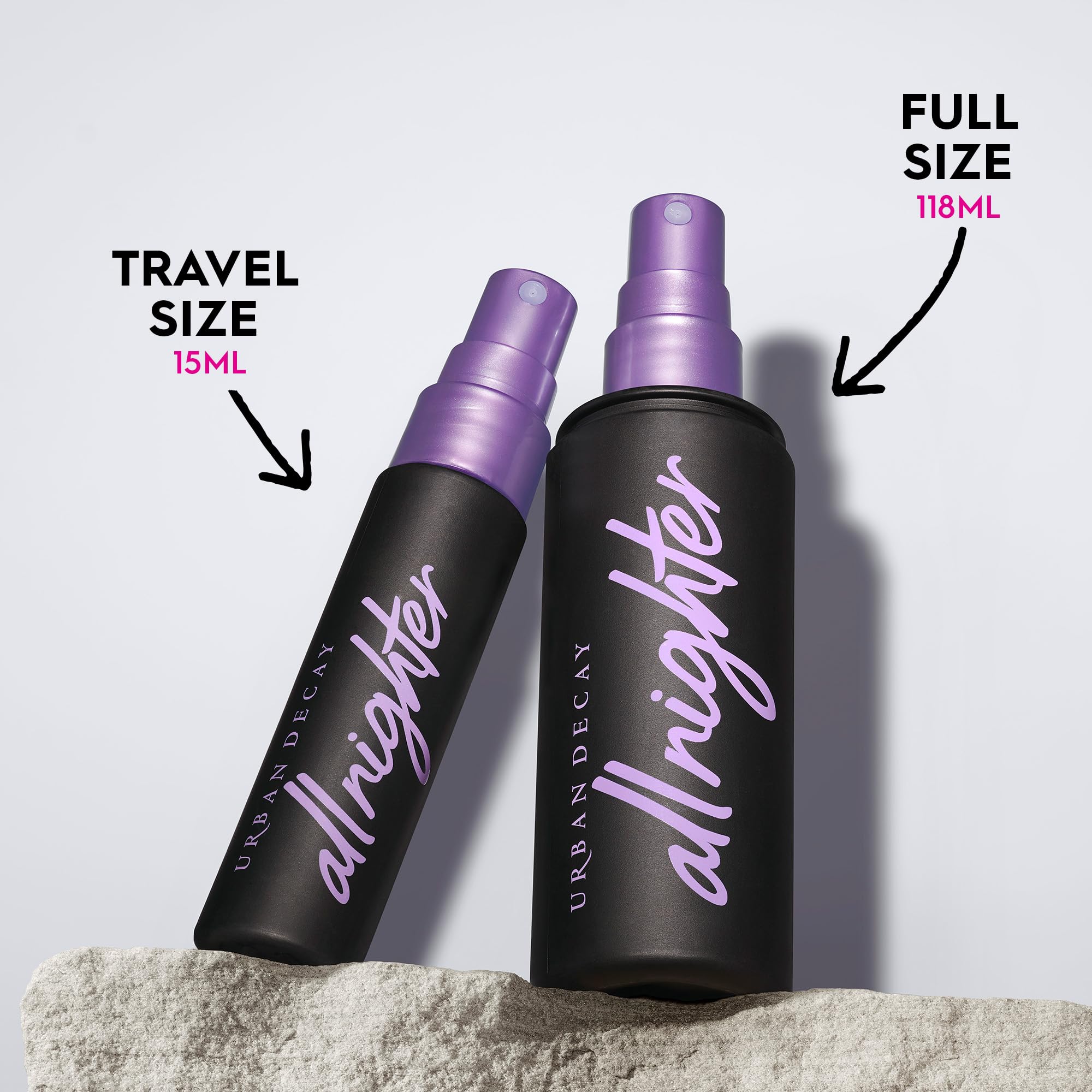 Urban Decay All Nighter Waterproof Makeup Setting Spray (Full Size) - Natural Finish, Smudge-Proof, Transfer-Resistant, Up to 16HR Wear, Cools Skin Temperature, Fine Mist, Controls Shine - 4 Fl Oz