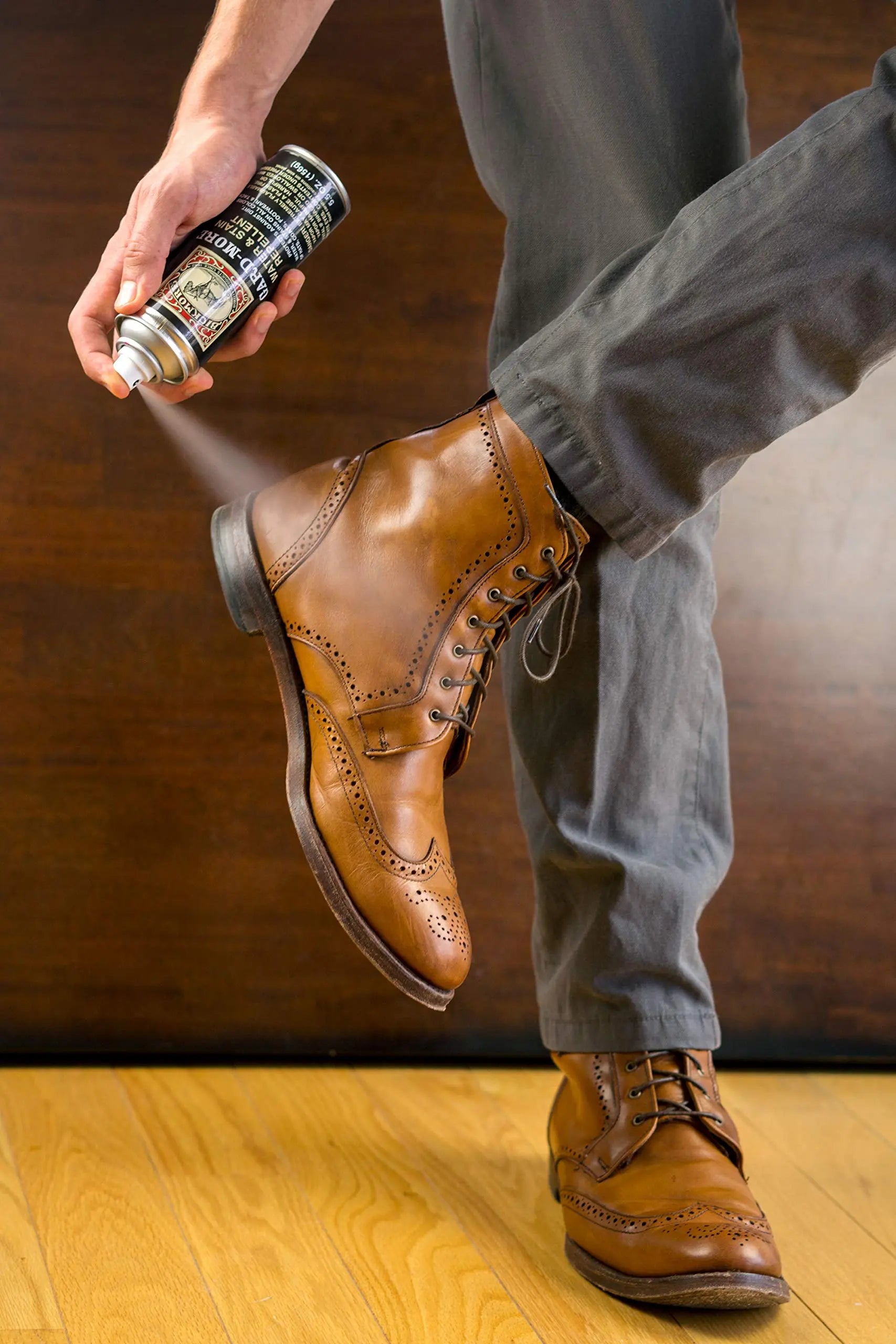 Bickmore Gard-More Water & Stain Repellent 5.5oz- Leather Protector and Suede Protector Waterproofing Spray Guard for Boots, Shoes, Clothing, Hats, Jackets & More