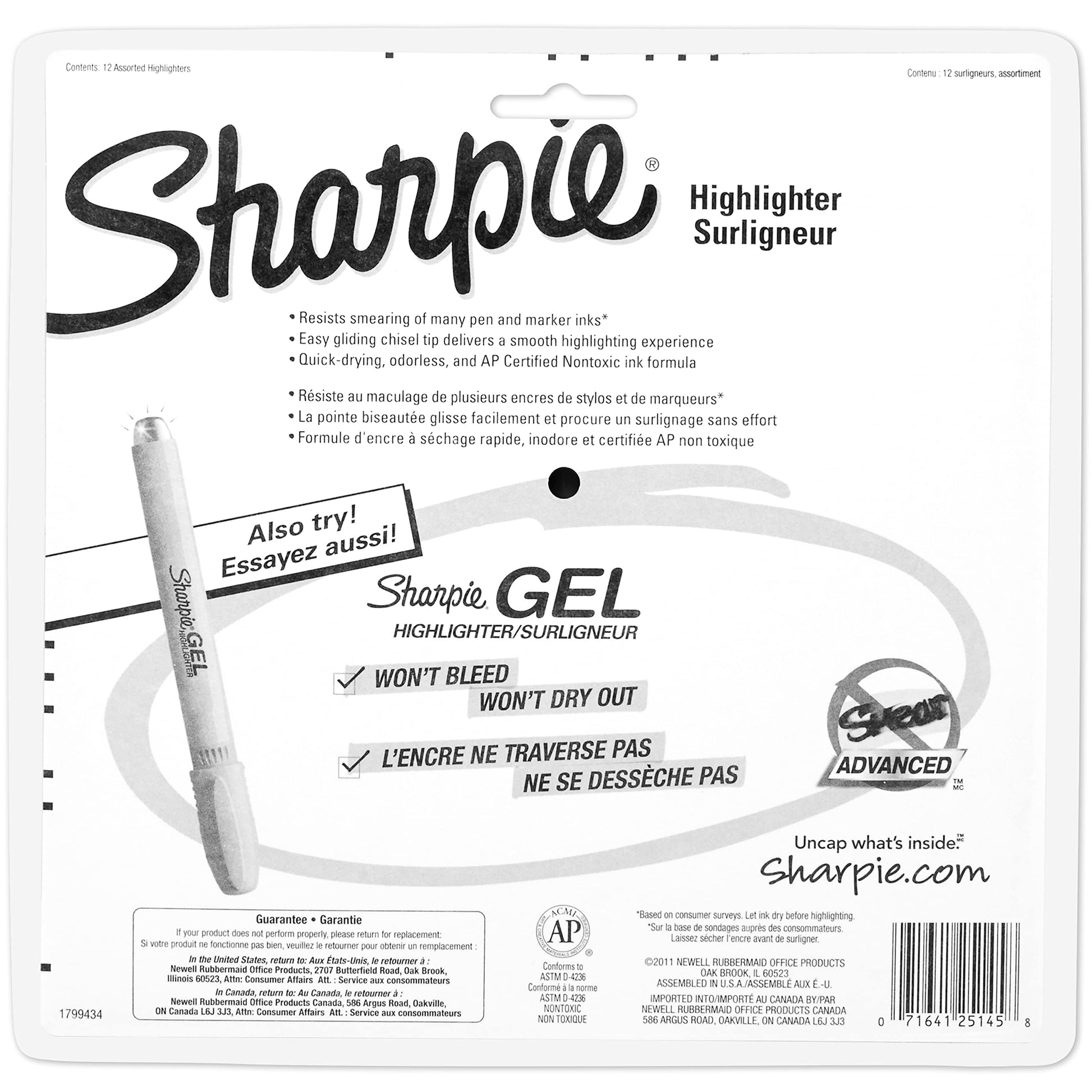 Sharpie Tank Style Highlighters Chisel Tip Fluorescent Highlighter Marker Set Office And Teacher Supplies Assorted 12 Count