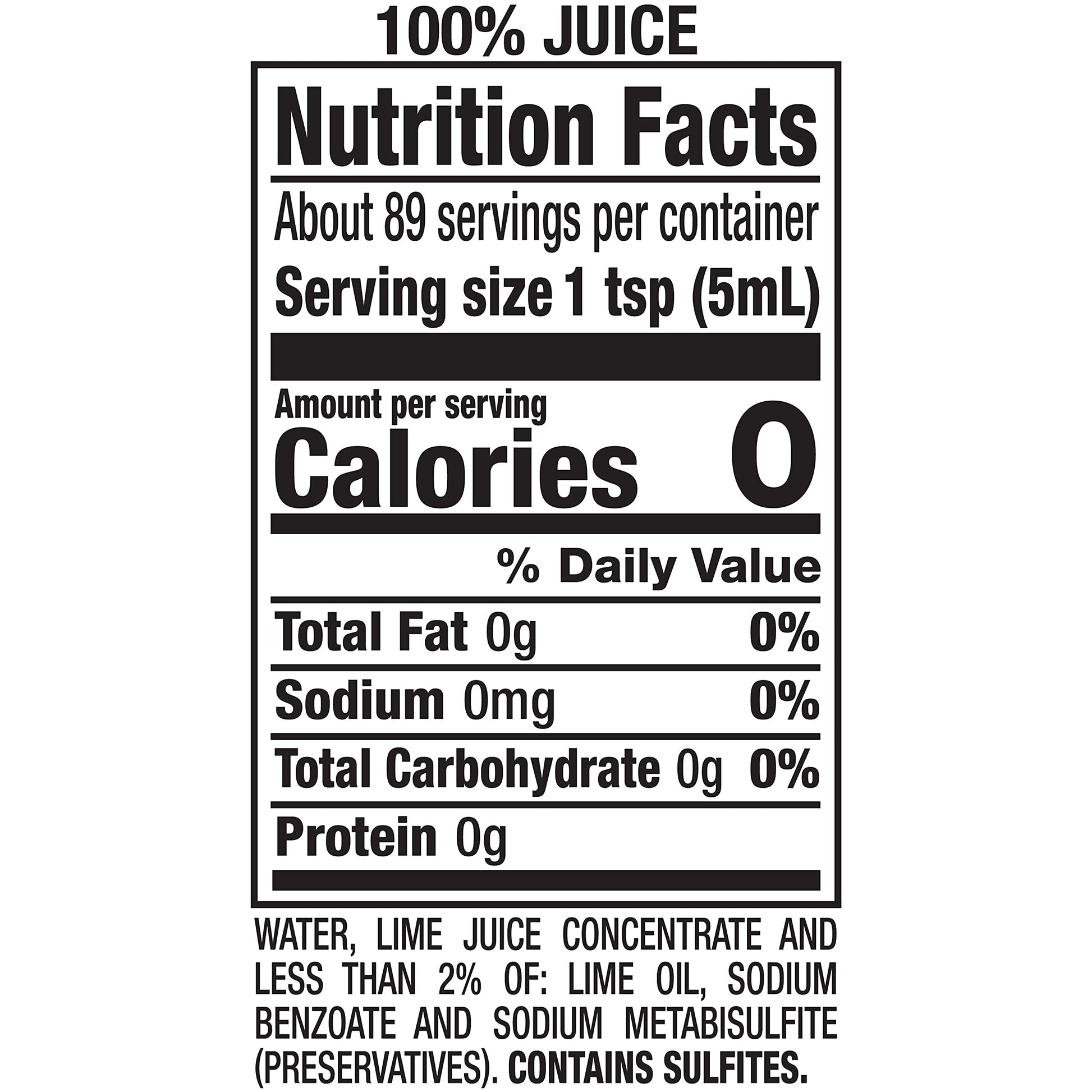 ReaLime 100% Lime Juice, 15 fl oz bottle (Pack of 12), Made with Lime Juice from Concentrate, Gluten-Free, Sodium Free, Perfect Mixer to add to Cocktails and Marinades
