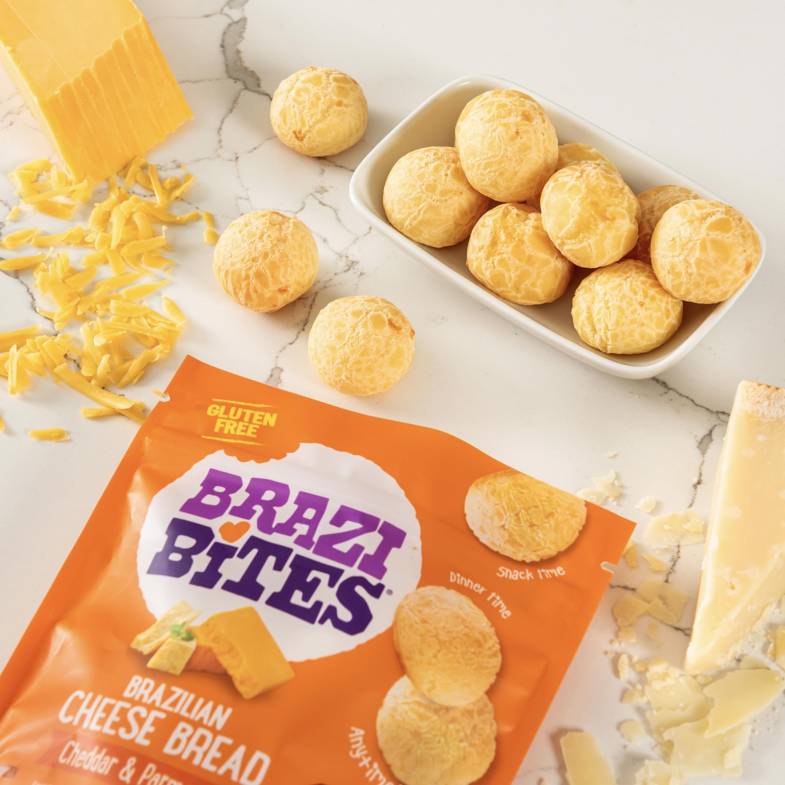 Brazi Bites Brazilian Cheese Bread, Original, 11.5 oz (Frozen)