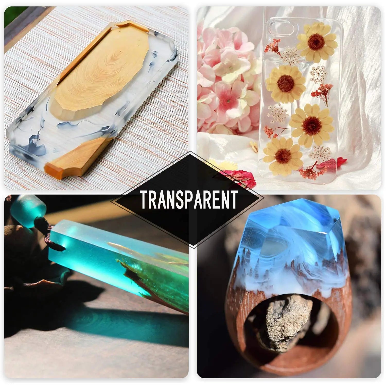 Epoxy Resin Pigment - 16 Colors Translucent Resin Colorant, Highly Concentrated Resin Dye for DIY Jewelry Making, AB Resin Coloring - 10ml
