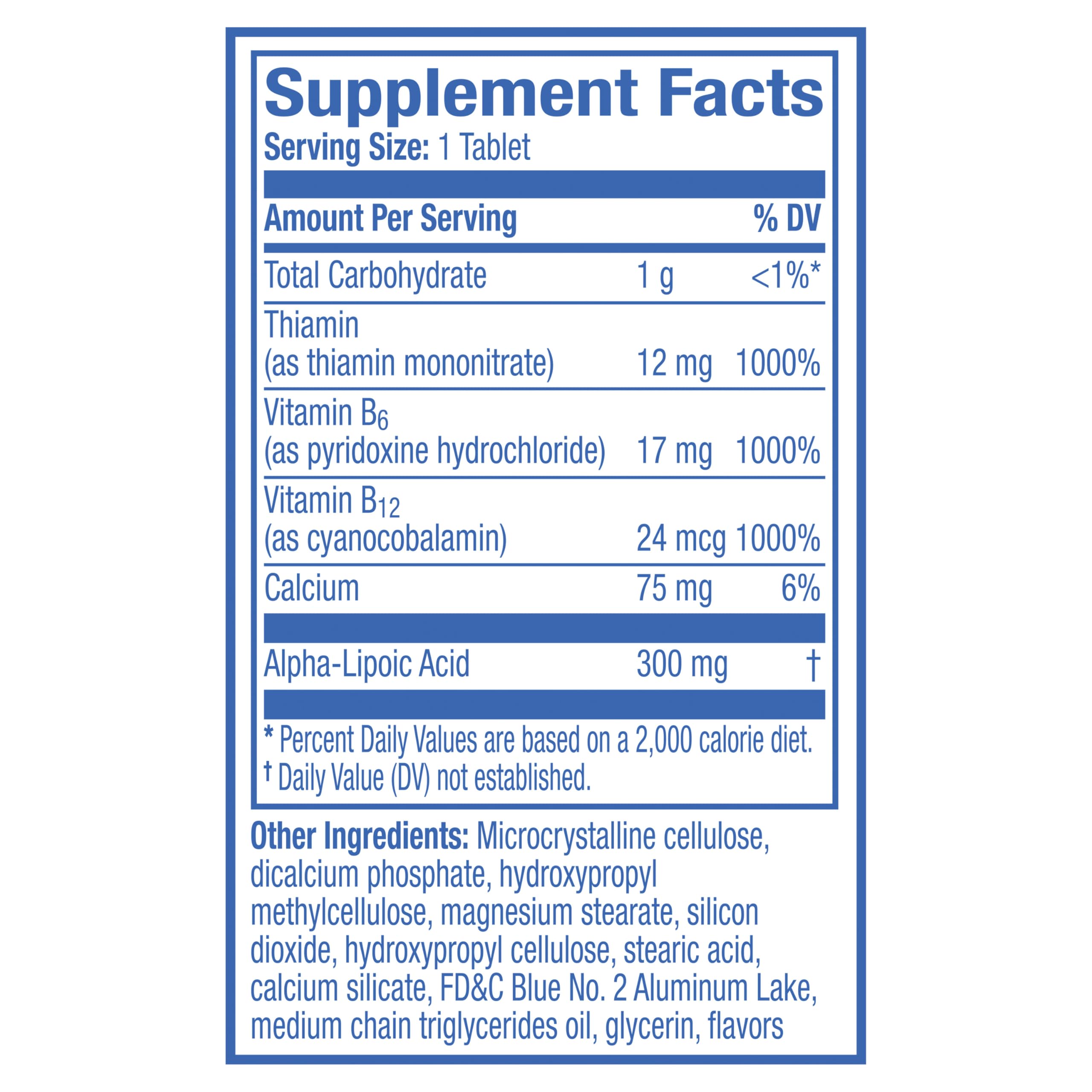 Nervive Nerve Health, with Alpha Lipoic Acid, to Fortify Nerve Health and Function in Fingers, Hands, Toes, & Feet*, and Support Healthy Circulation, ALA, Vitamins B12, B6, & B1, 30 Tablets