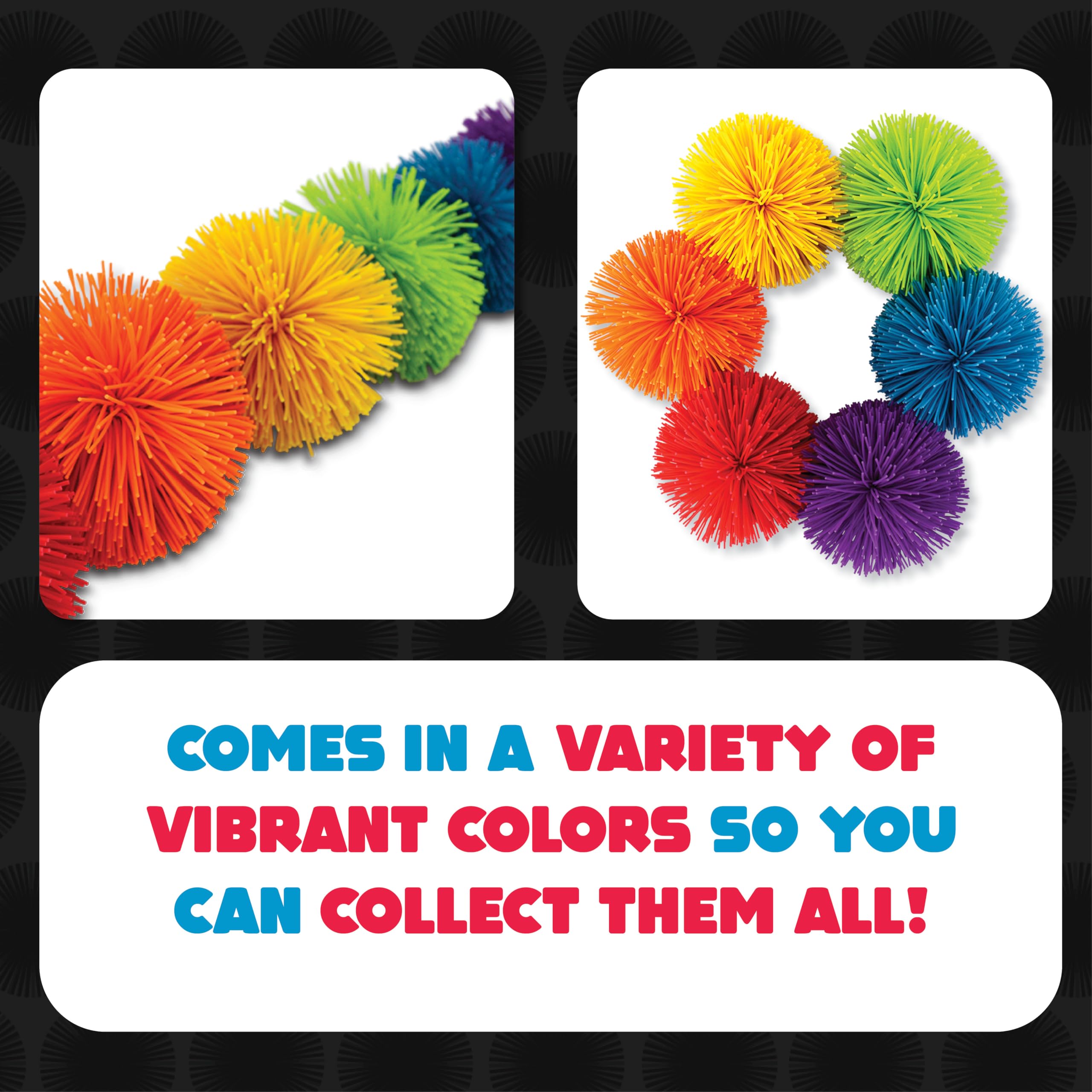 Koosh Original Classic - 3 inch Classic & Retro Toys for Ages 3 to 11, Red, Orange, Yellow, Green, Blue, Purple