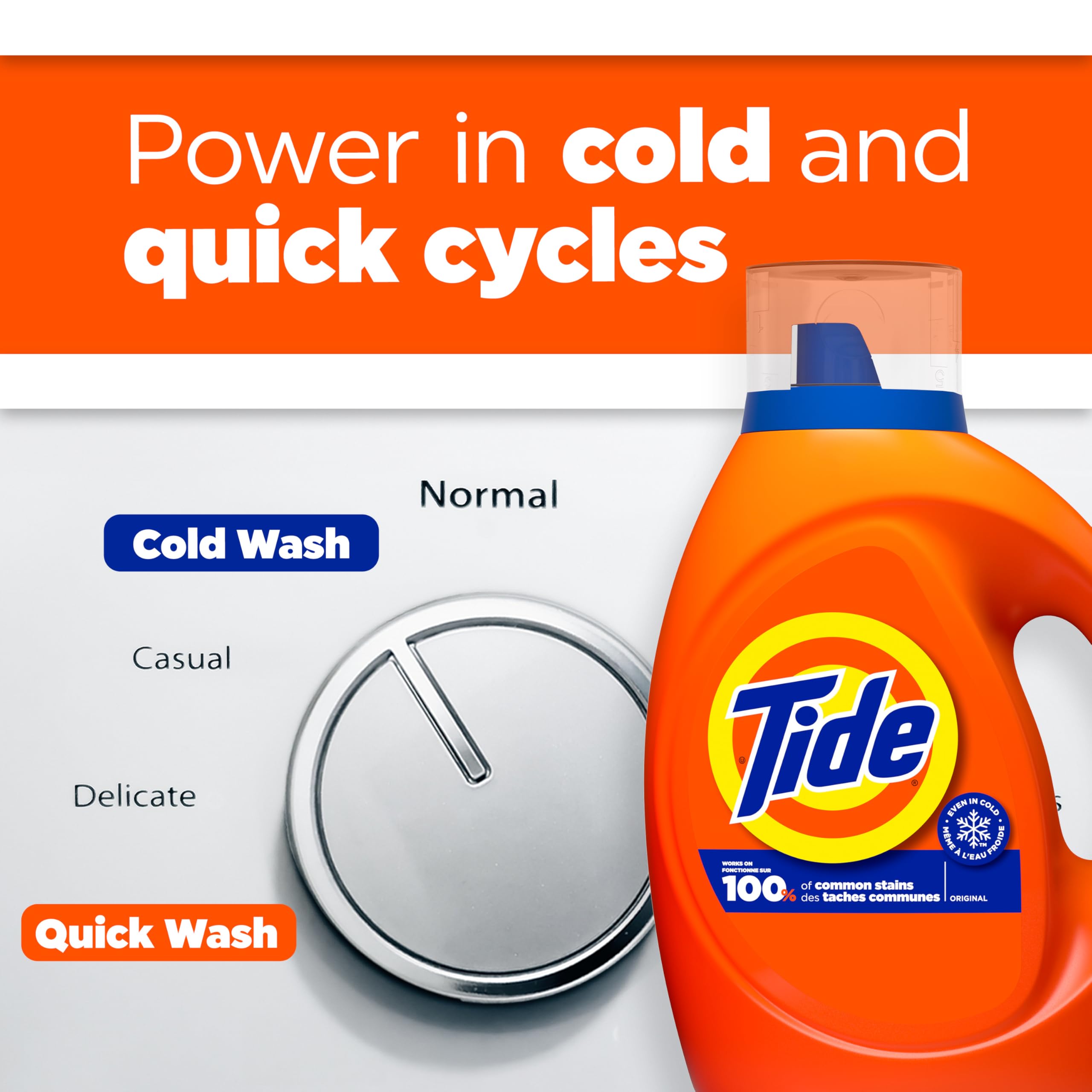 Tide Liquid Laundry Detergent, Original, 64 loads, 84 fl oz, HE Compatible (Packaging May Vary)