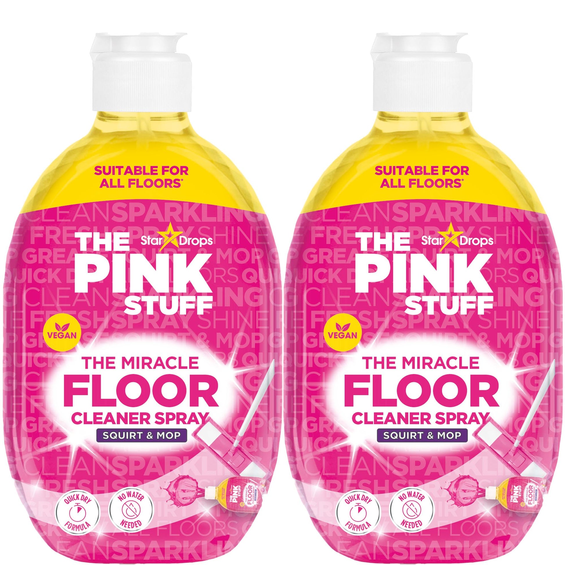 Stardrops - The Pink Stuff - The Miracle Floor Cleaner Spray - Squirt and Mop Multi Pack