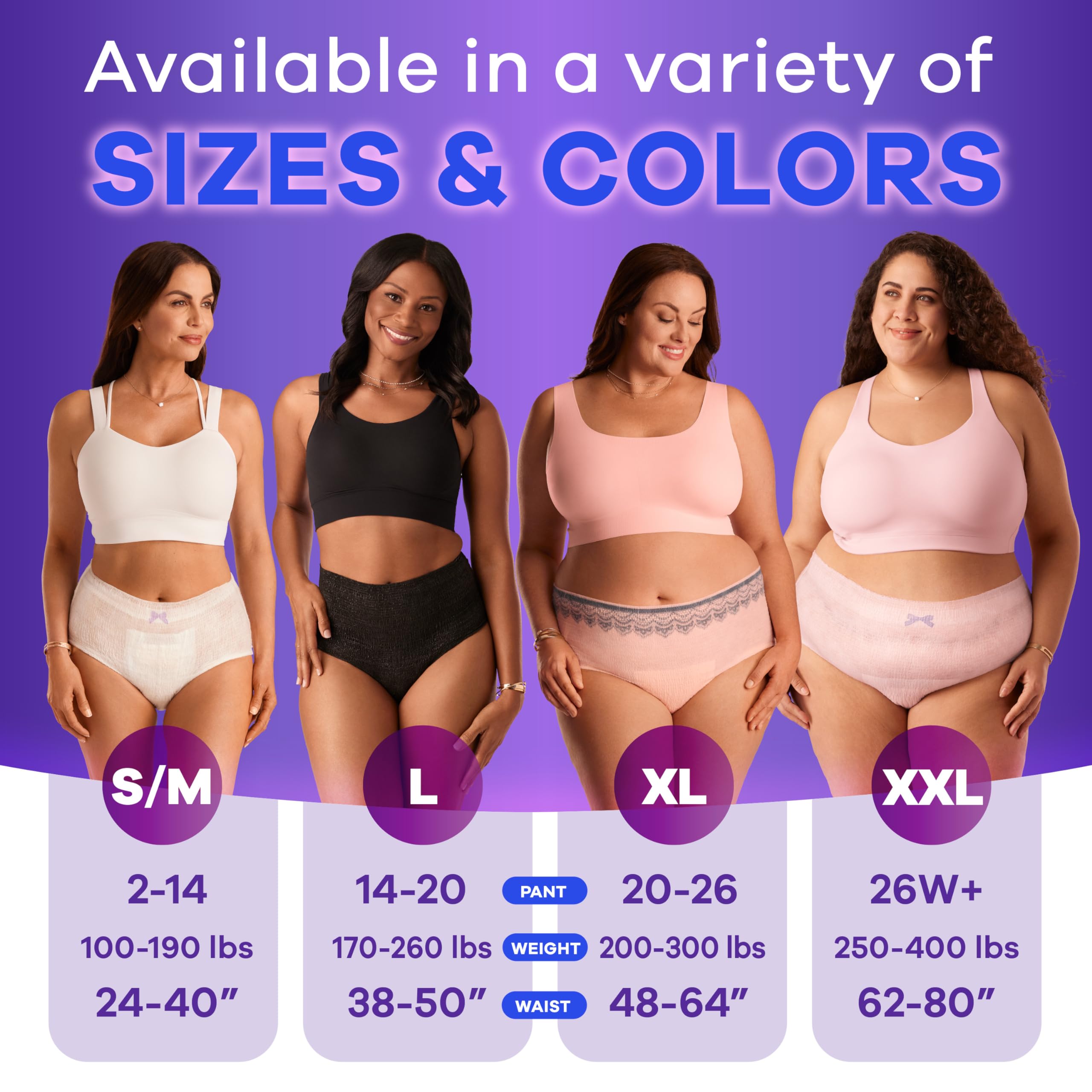 Always Discreet Adult Incontinence Underwear for Women and Postpartum Underwear, XXL, Up to 100% Bladder Leak Protection, 13 Count
