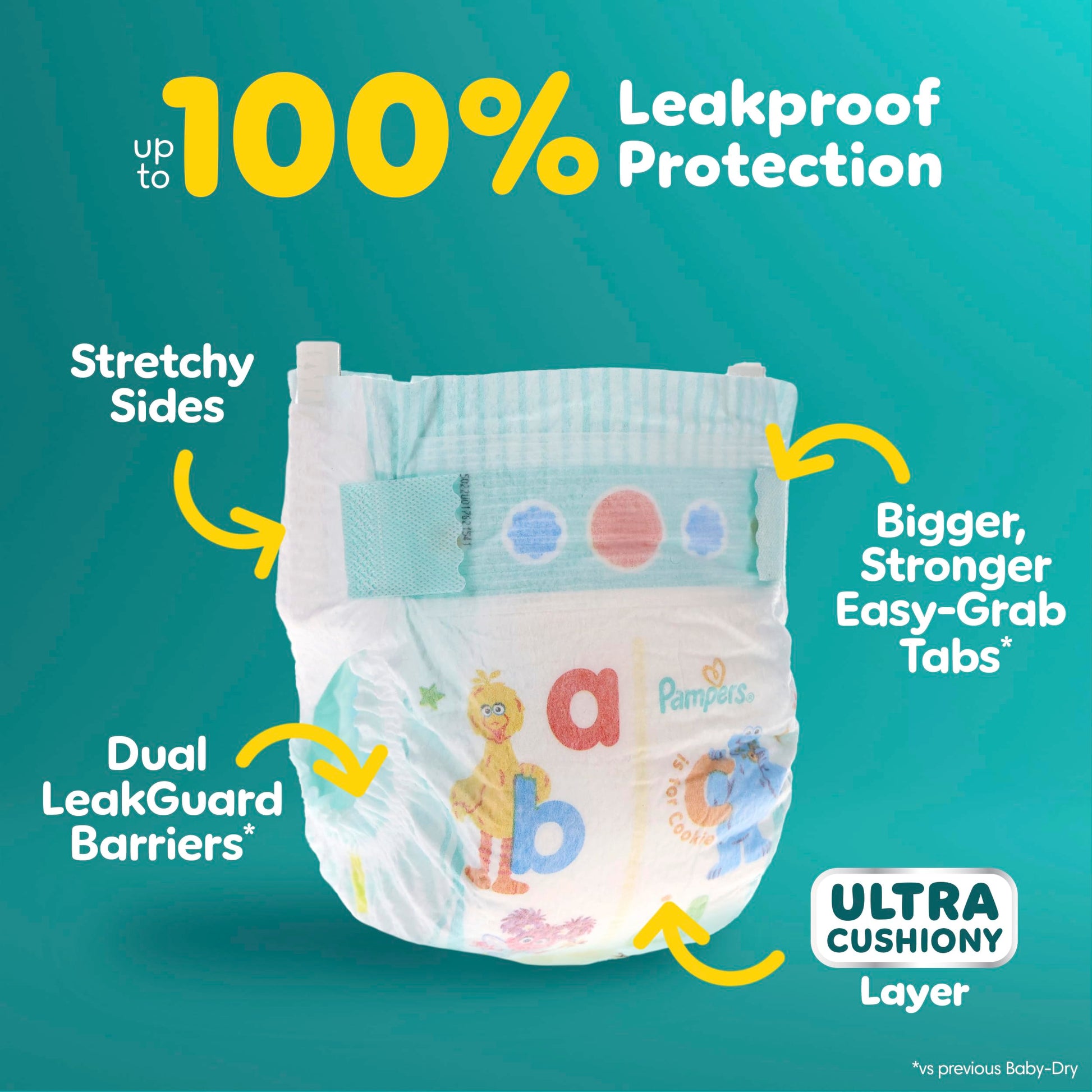 Pampers Diapers - Baby Dry - Size 6, 21 Count, Absorbent Disposable Infant Diaper (Packaging May Vary)