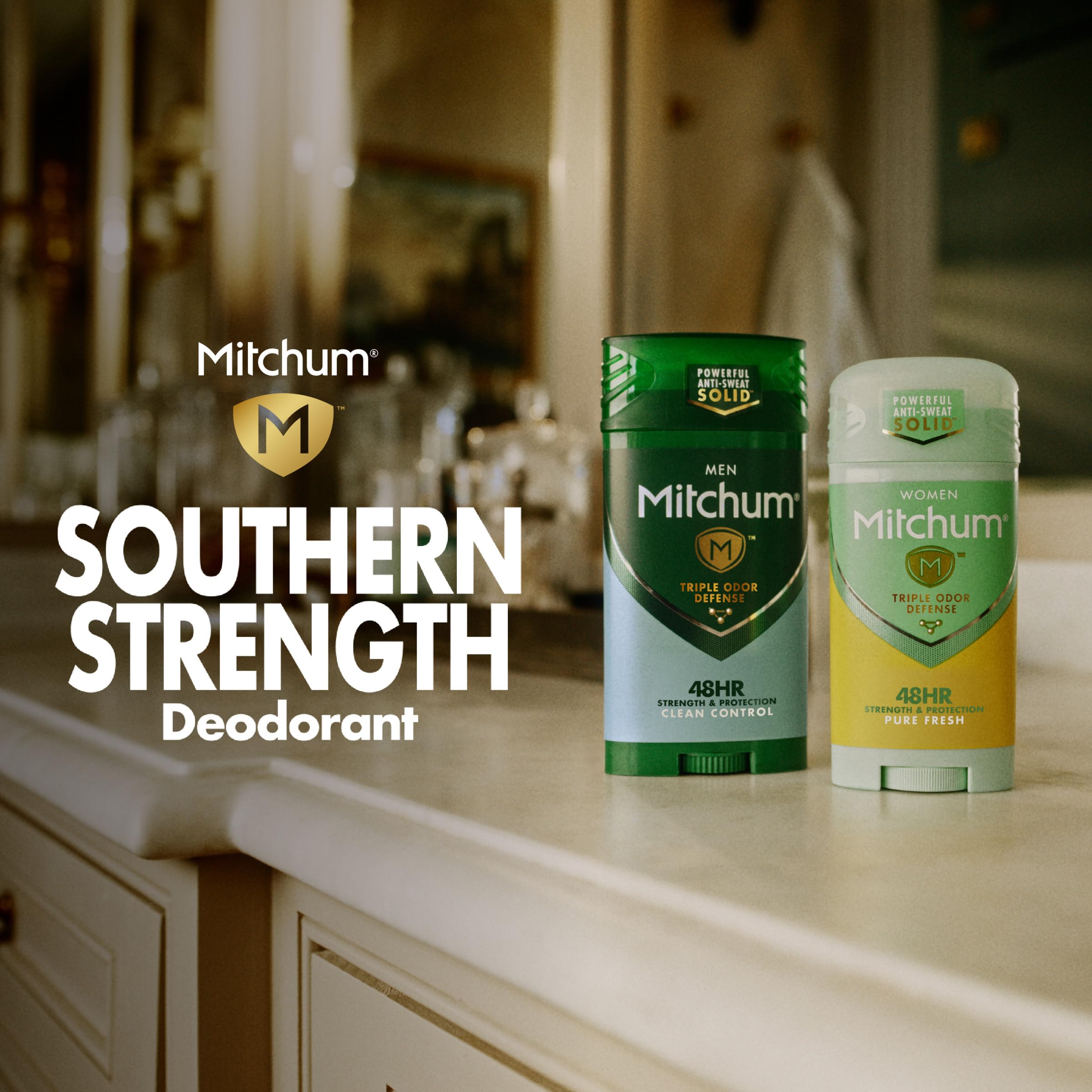 Mitchum Men's Triple Odor Protection Antiperspirant & Deodorant Gel, Unscented, 48HR Protection, 2 pack