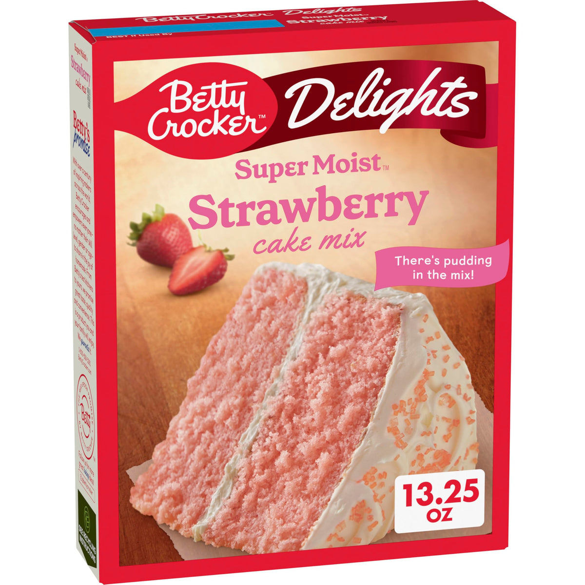 Betty Crocker Delights Super Moist Erdbeer-Kuchenmischung, 375 g