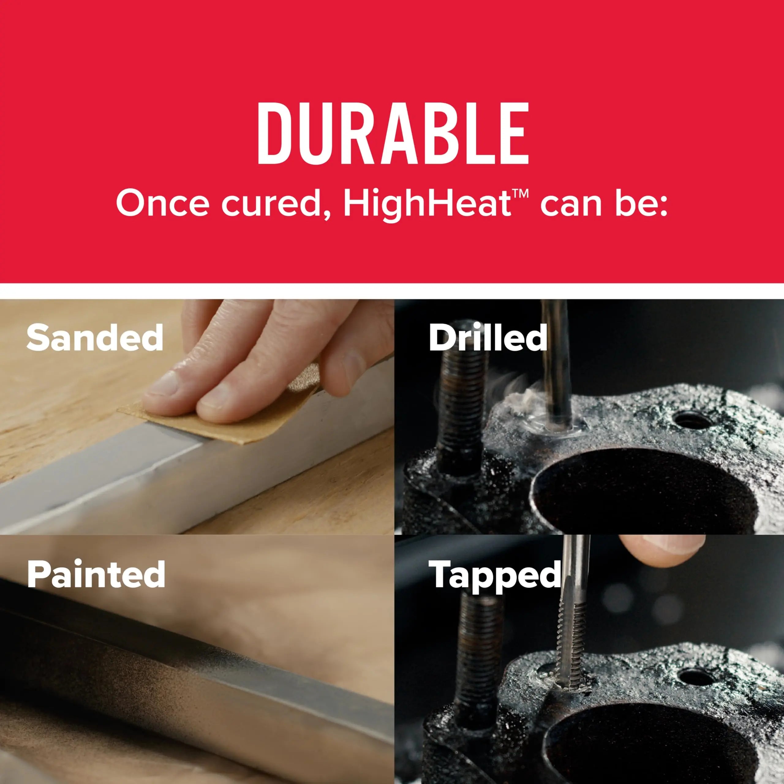 J-B Weld 8297 HighHeat 500 Degree Epoxy Putty Stick - 2 oz. , Grey