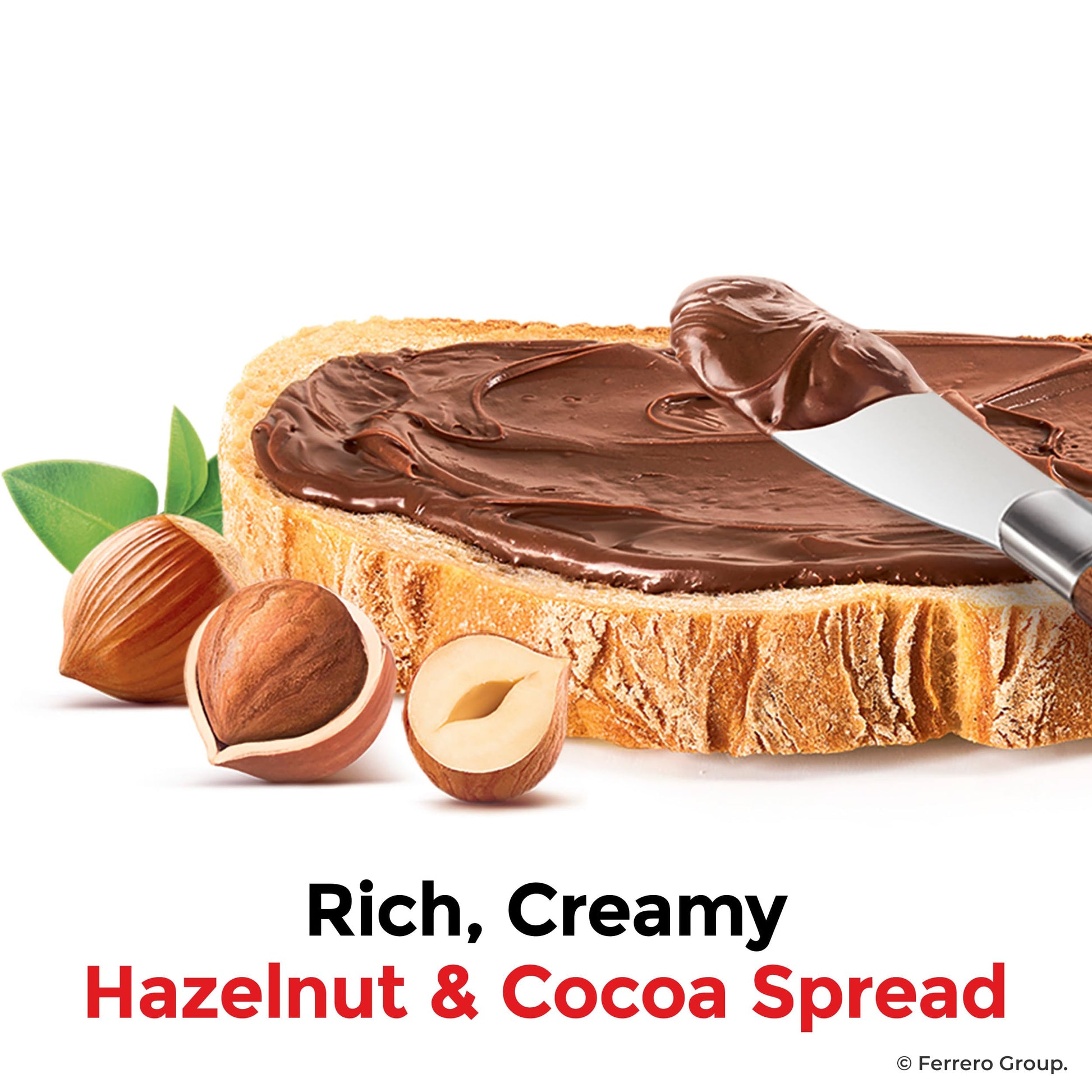 Nutella Hazelnut Spread with Cocoa, Creamy Hazelnut Spread, Breakfast Favorite, 13 oz Jar