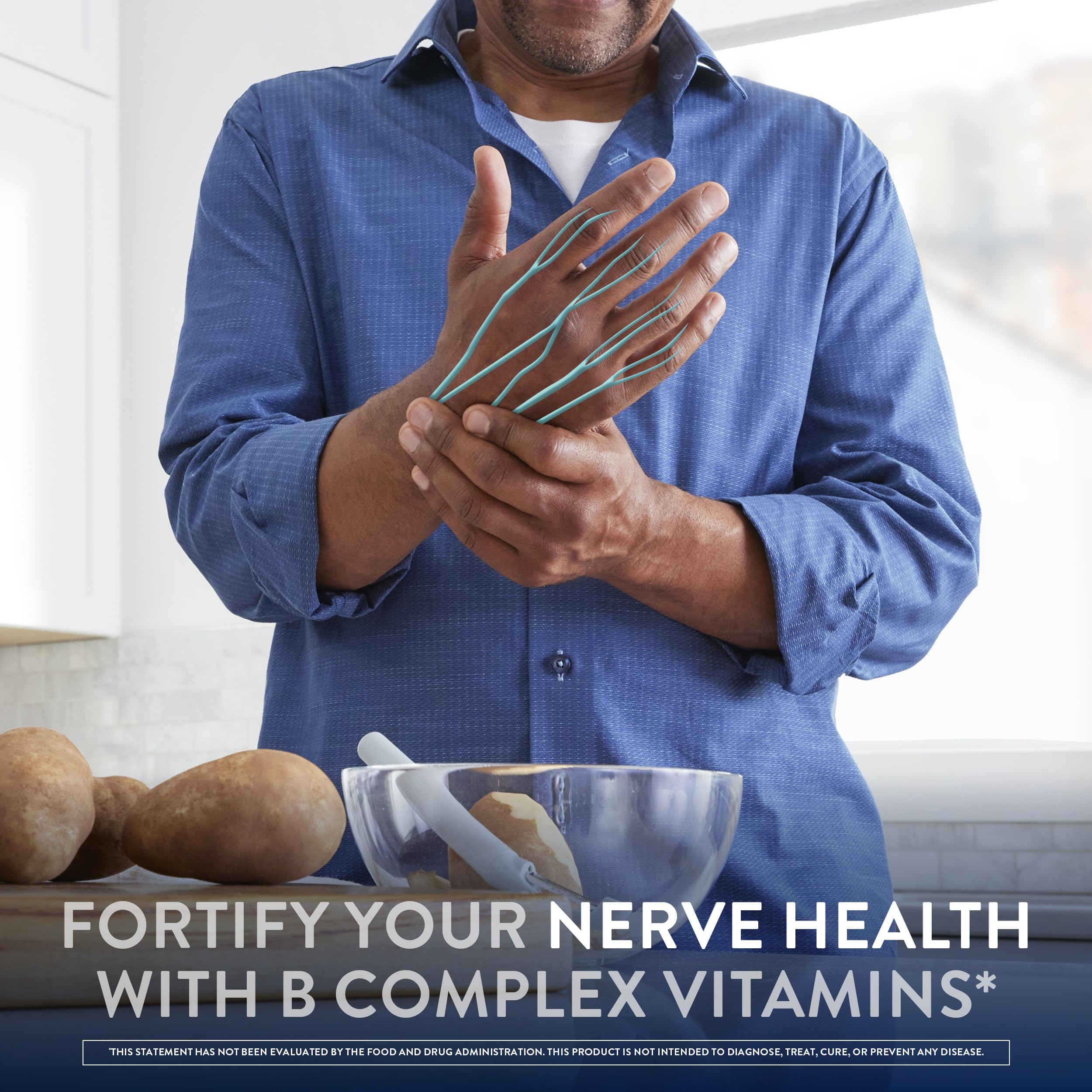 Nervive Nerve Relief, Reduces Occasional Nerve Discomfort in as Little as 7 Days, Stabbing/Pins and Needles, Burning in Hands and Feet*†, Alpha Lipoic Acid, B Vitamins, Turmeric, Ginger, 60 Tablets
