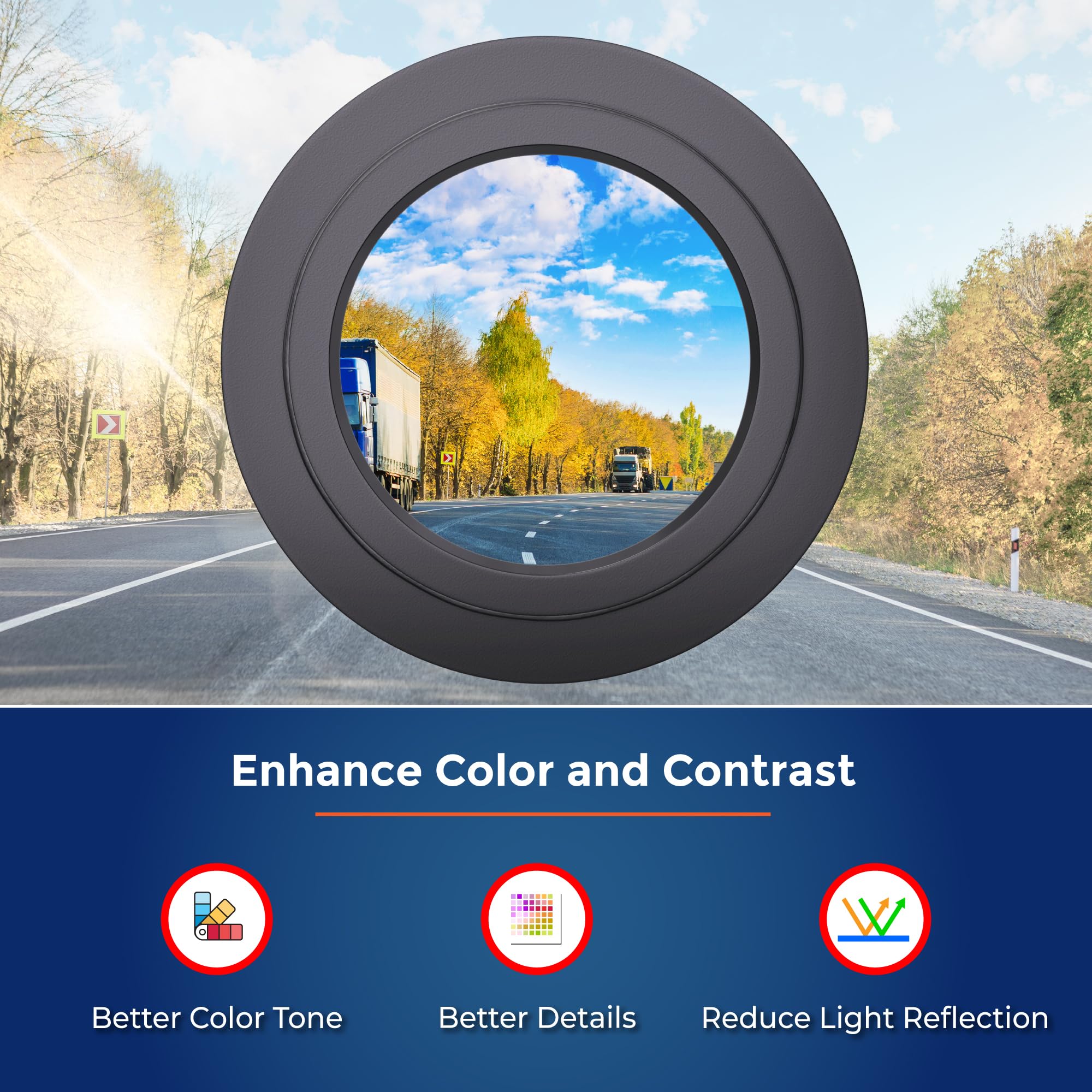 ROVE Ultimate CPL Filter, Anti-Glare Circular Polarizer Lens for ROVE R2-4K, R2-4K PRO, and R2-4K Dual Dash Cam Models