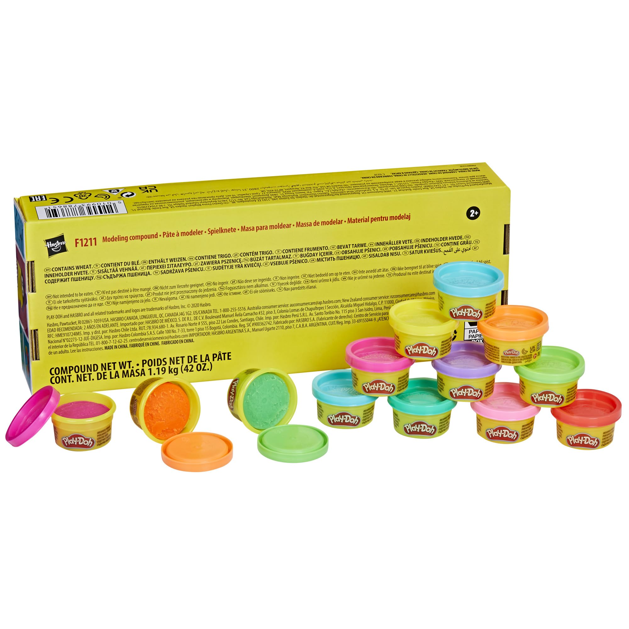 Play Doh Bulk Handout 42-Pack of 1-Ounce Modeling Compound Cans, Back to School Gifts, Prizes, & Party Favors, Kids Arts & Crafts, Preschool Toys, Ages 2+ (Amazon Exclusive)