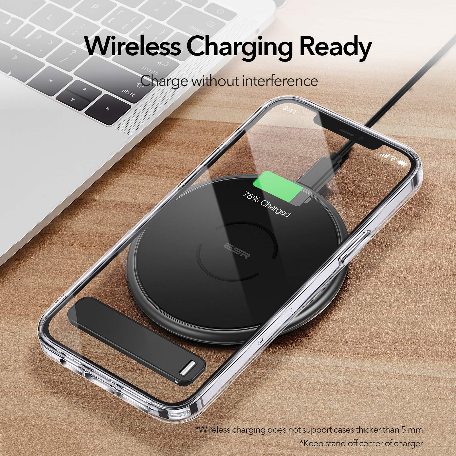 ESR Boost Phone Kickstand, Vertical and Horizontal Stand, Adjustable Angle, Compatible with iPhone Air 17 Pro Max, iPhone 16/15/14/13/12, Samsung Galaxy S25/S24/S23 Series, Google, Black