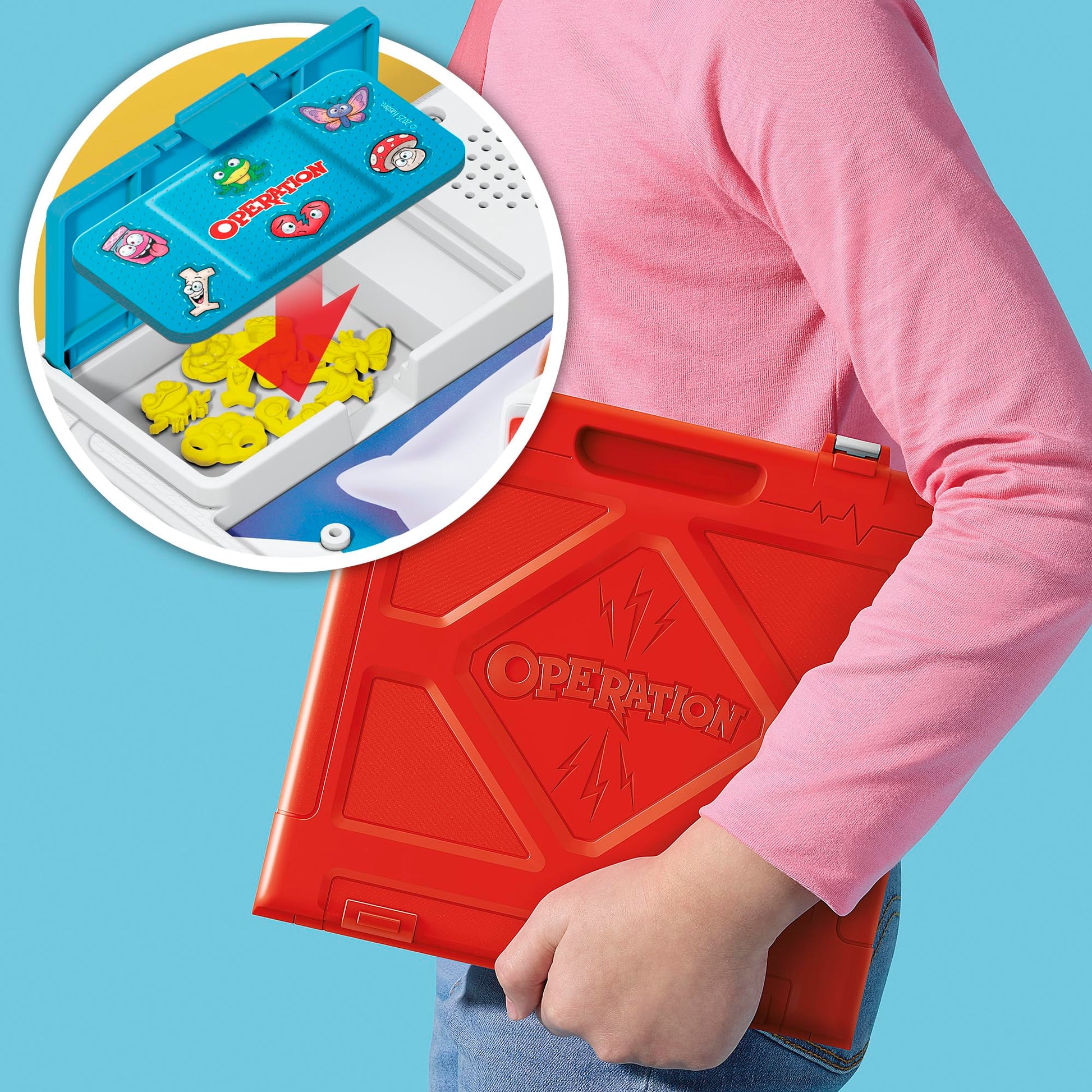Operation Electronic Board Game with All-in-One Carrying Case | 2 Ways to Play | Ages 6+ | 1+ Players | 10 Mins. | Fun Kids Games