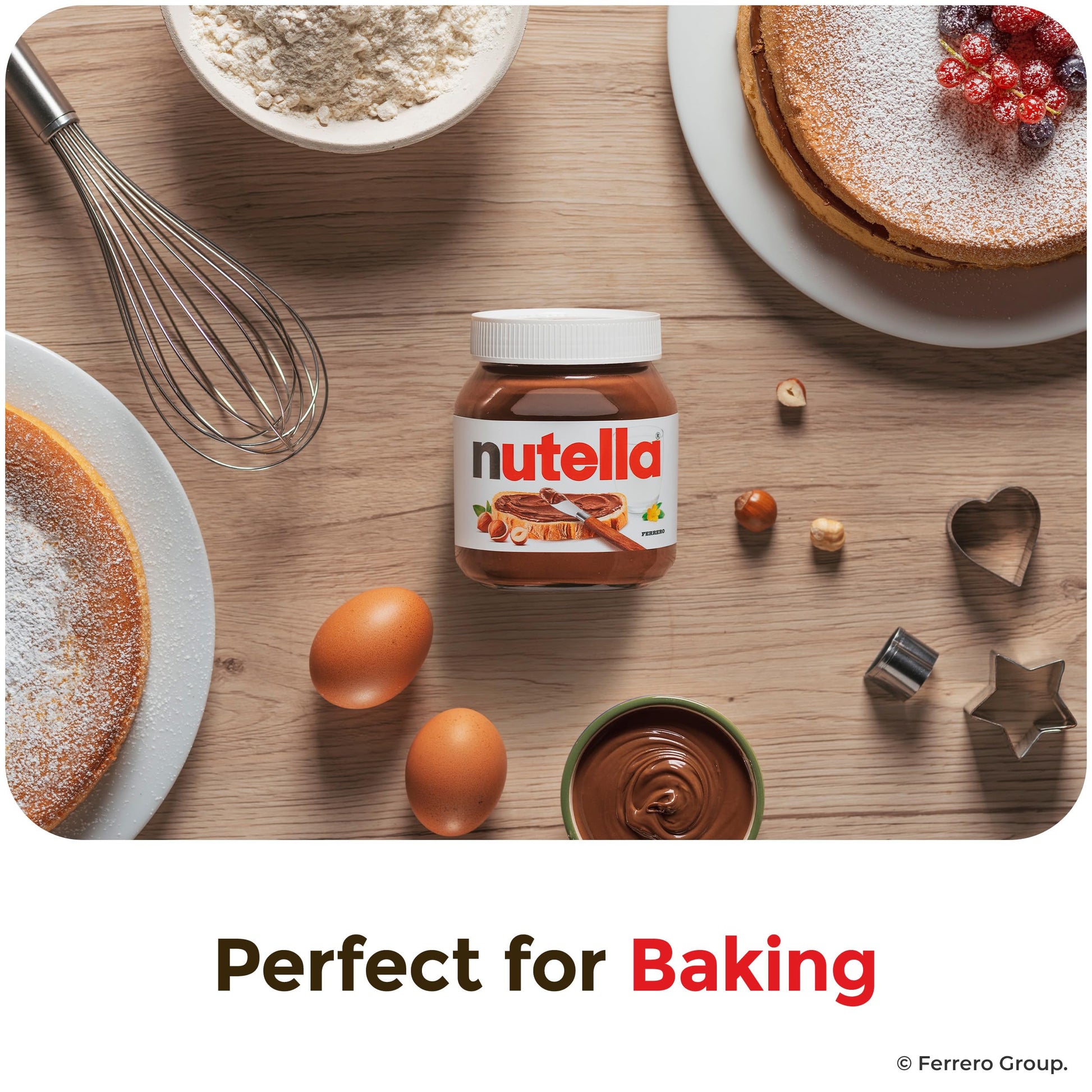 Nutella Hazelnut Spread with Cocoa, Creamy Hazelnut Spread, Breakfast Favorite, 13 oz Jar