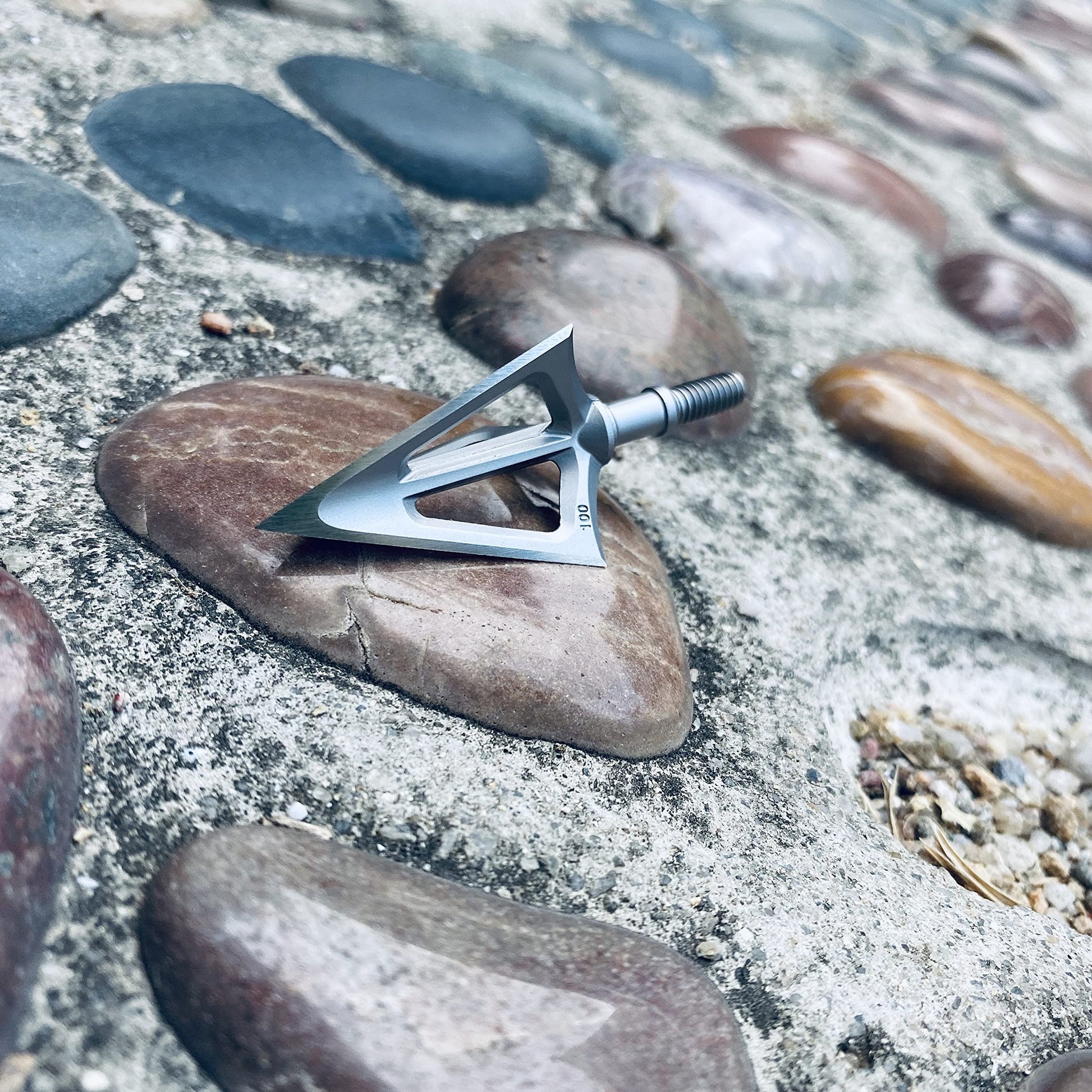 KEAUP 6 Pack Hunting Broadhead 100 Grain 420 Stainless Steel Fixed Blade Broadhead Arrow Tips Archery Arrowhead for Crossbow and Compound Bow