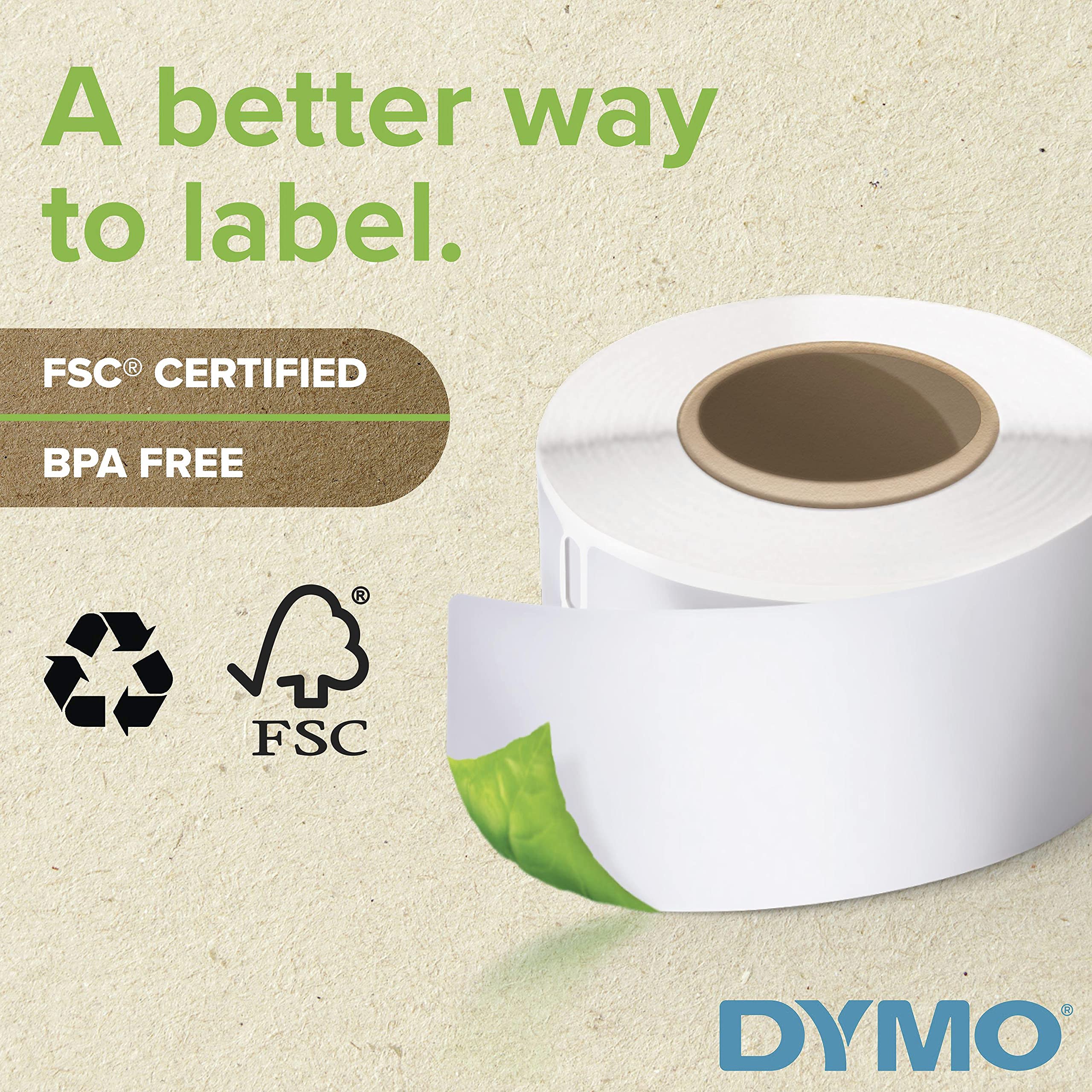 DYMO Authentic LW Multi-Purpose Labels DYMO Labels for LabelWriter Printers Great for Barcodes 1" x 2-1/8" 1 Roll of 500