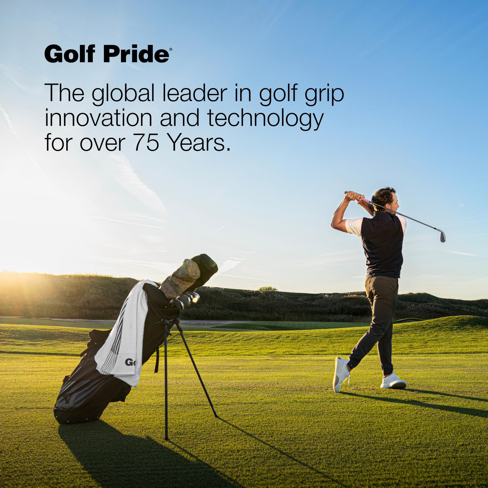 Golf Pride MCC Plus4 Golf Club Grip - All-Weather Hybrid Grip with Larger Lower Hand - Brushed Cotton Cord & Pebbled Texture - Midsize - Grey