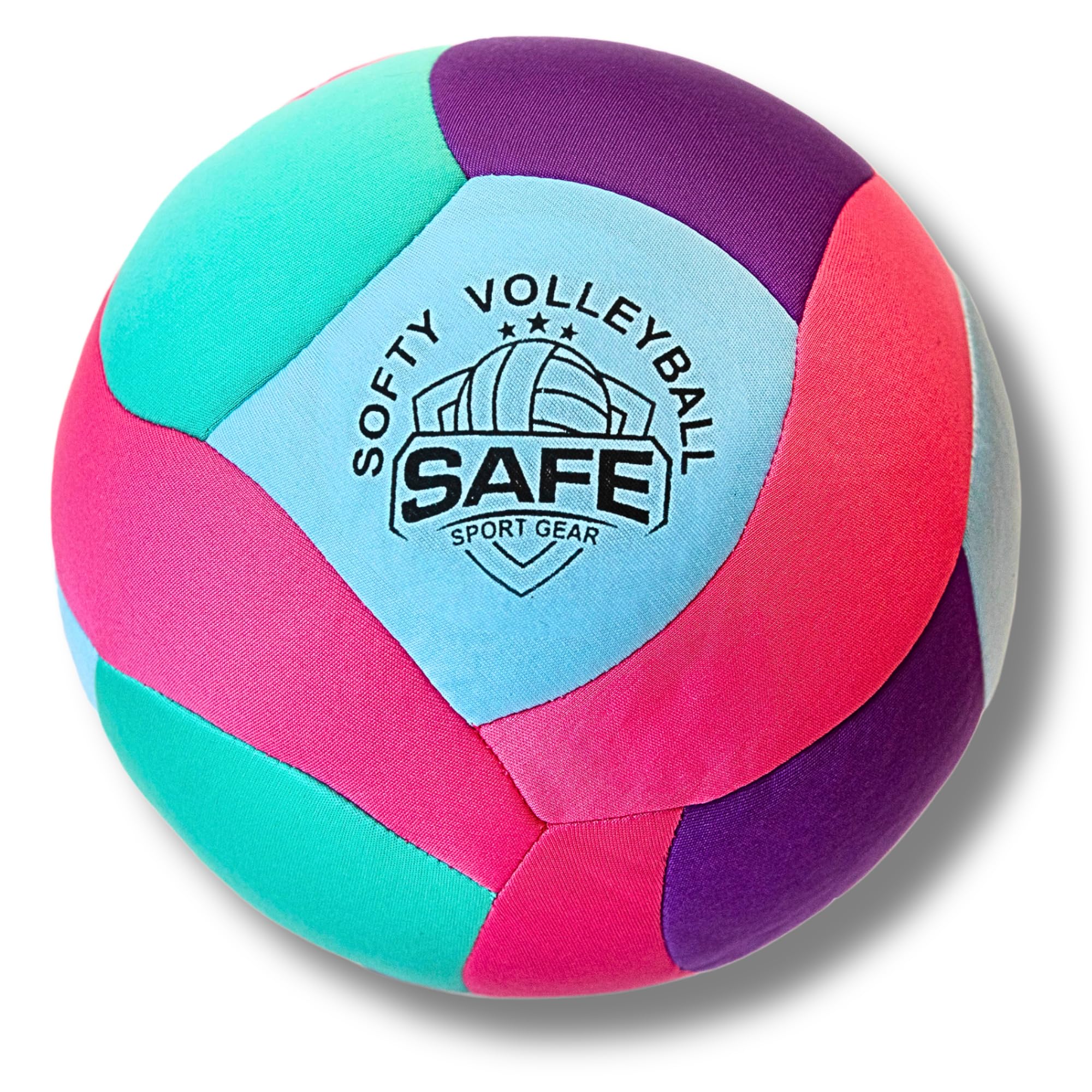 Softy Volleyball – Superweich, für schmerzfreies Spielen – Toller Indoor-Ball für Kinder mit realistischem Gefühl und Sprungverhalten – Perfekter Ball für zu Hause (Softy Volleyball Türkis)