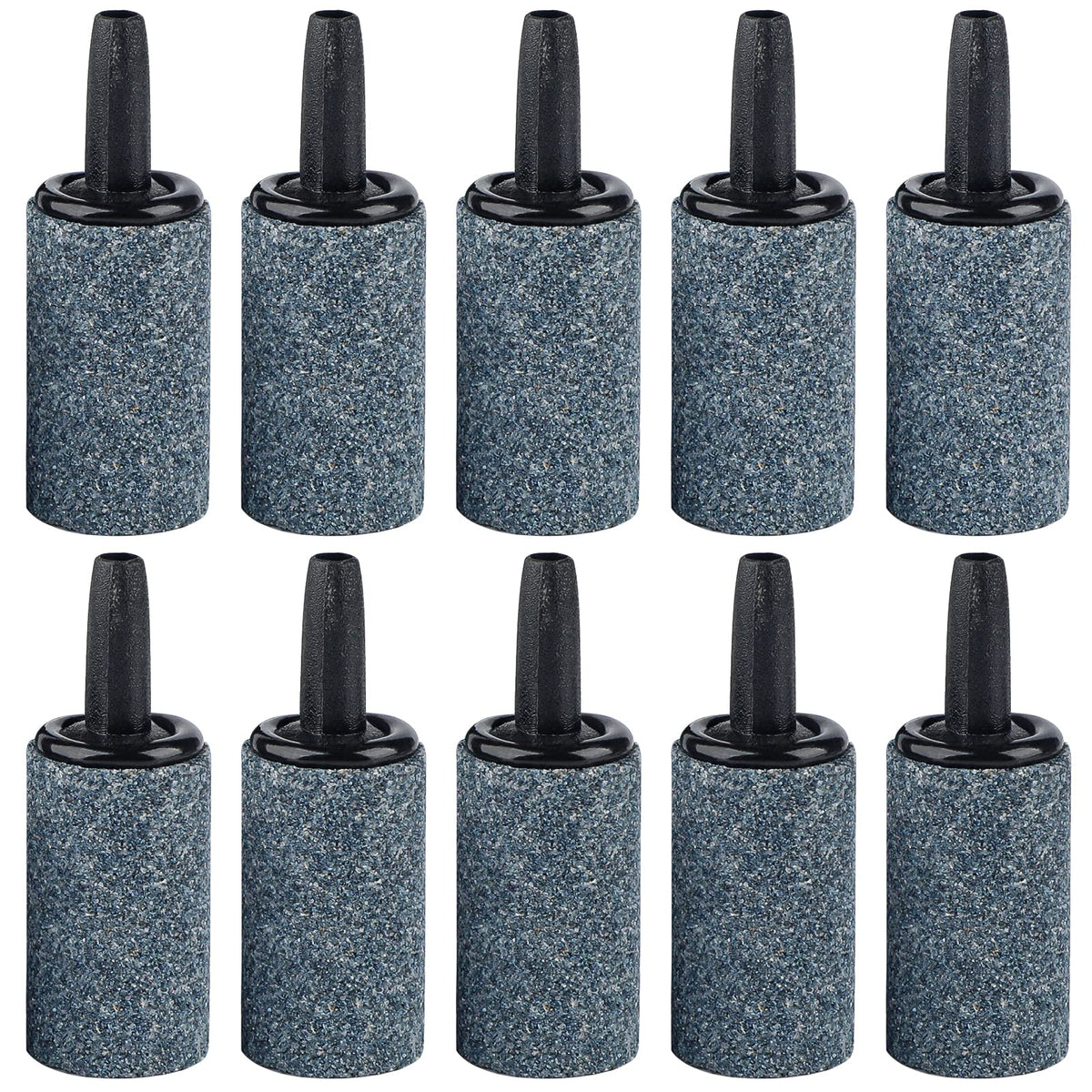 Pawfly Aquarium Air Stone 1 Inch, Fish Tank Air Stone Aerator Bubble Diffuser for Nano Air Pumps Small Buckets and Fish Tanks, 10 Pack