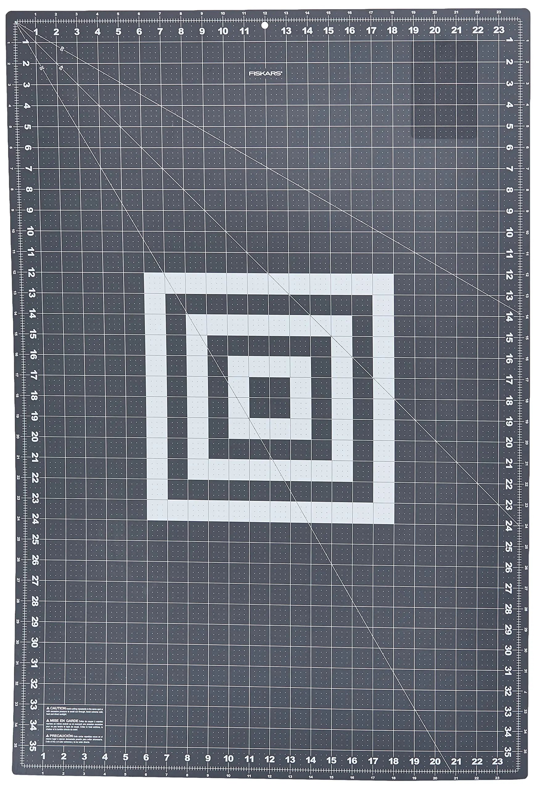 Fiskars Self Healing Cutting Mat for Quilting, Arts and Crafts, 24" x 36" Grid, Sewing Mat, Craft Cutting Board, Sewing Supplies and Quilting Tools