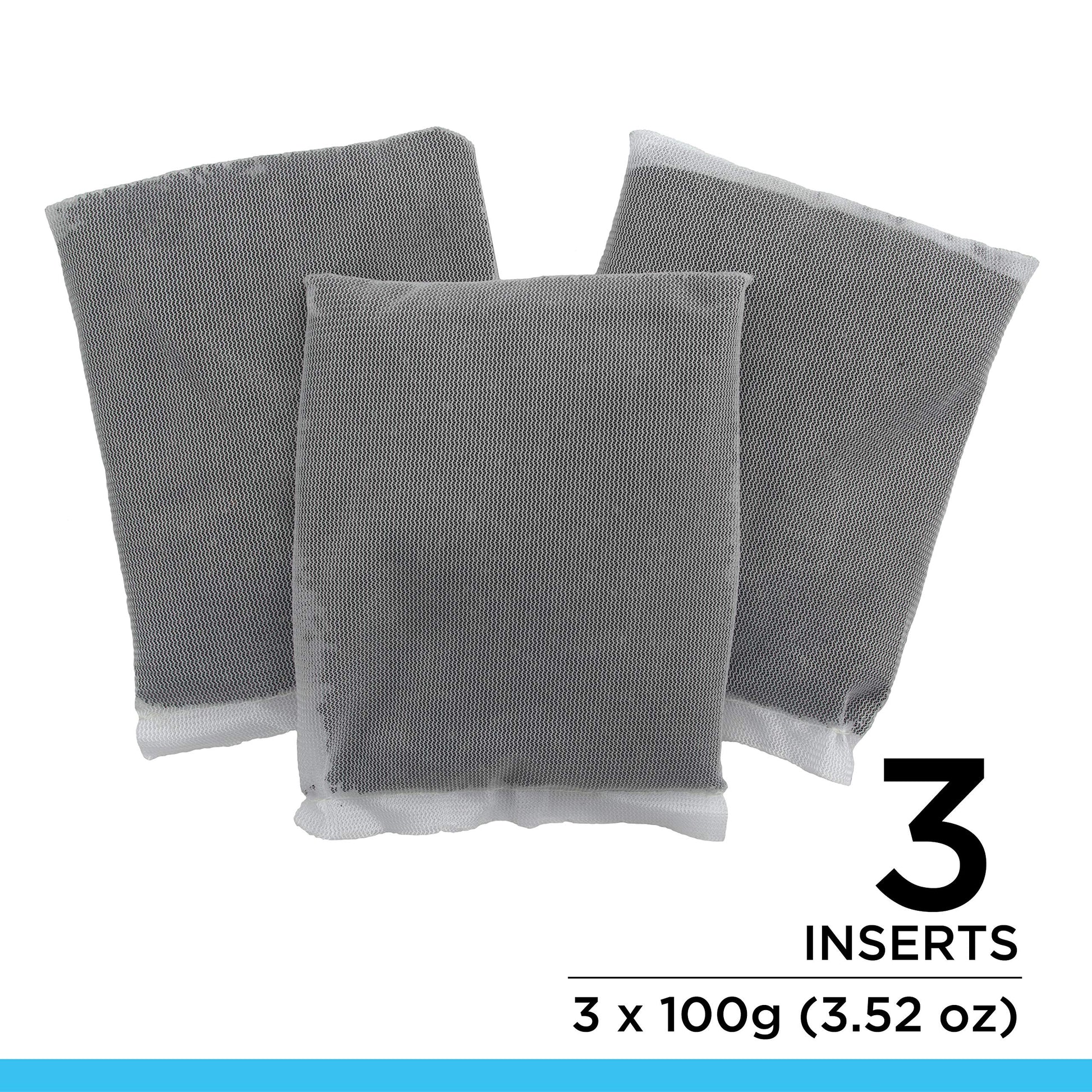 Fluval Carbon Filter Media for Aquariums, Premium Bituminous Carbon Inserts, 100-gram Nylon Bags, 3 Count (Pack of 1), A1440